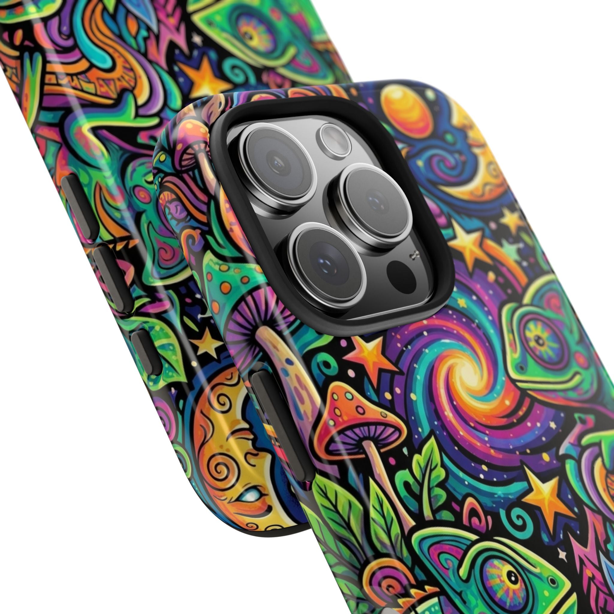 Psychedelic Chameleon Swirl Tough Phone Case