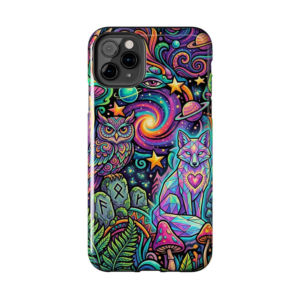 Psychedelic Owl/Wolf Tough Phone Cases