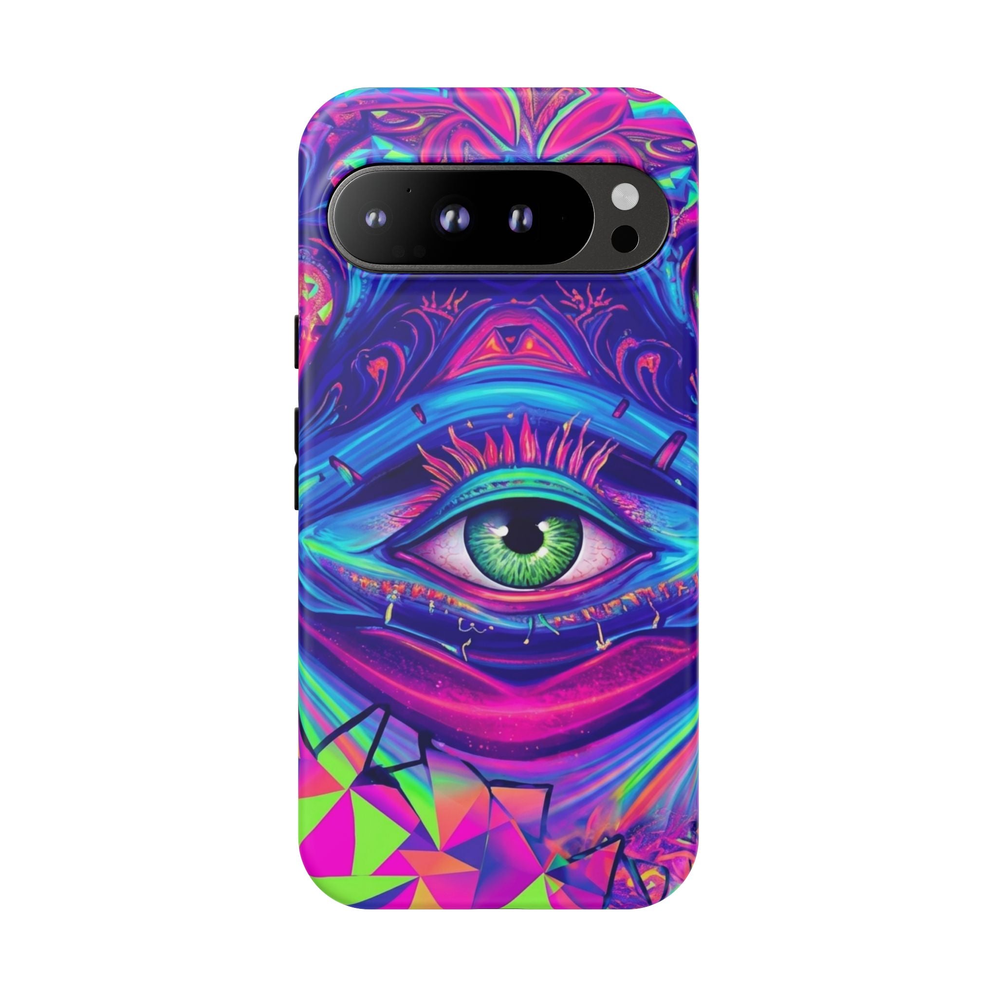 Psychedelic Third Eye Phone Case — Vibrant Retro Trippy Protective Cover