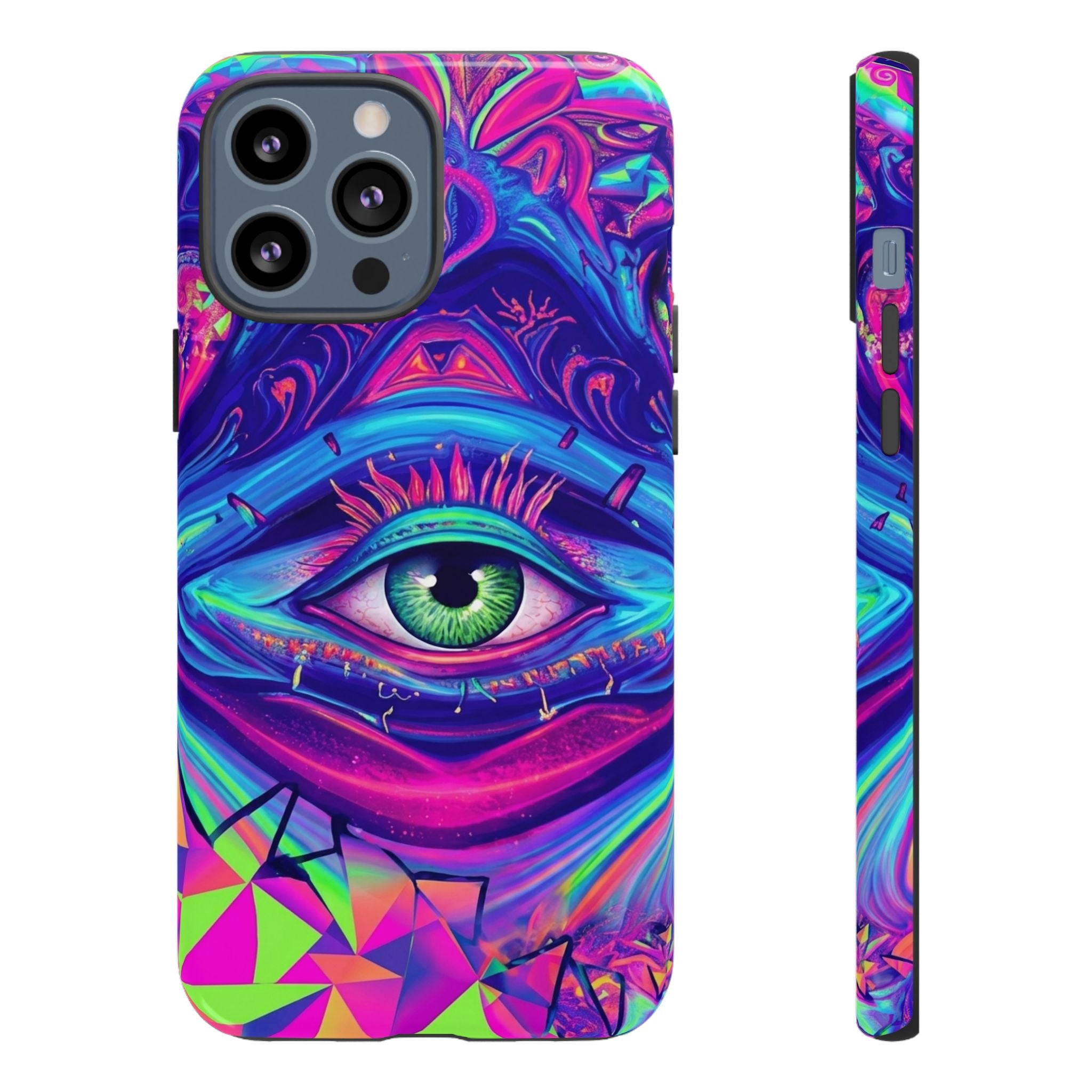 Psychedelic Third Eye Phone Case — Vibrant Retro Trippy Protective Cover