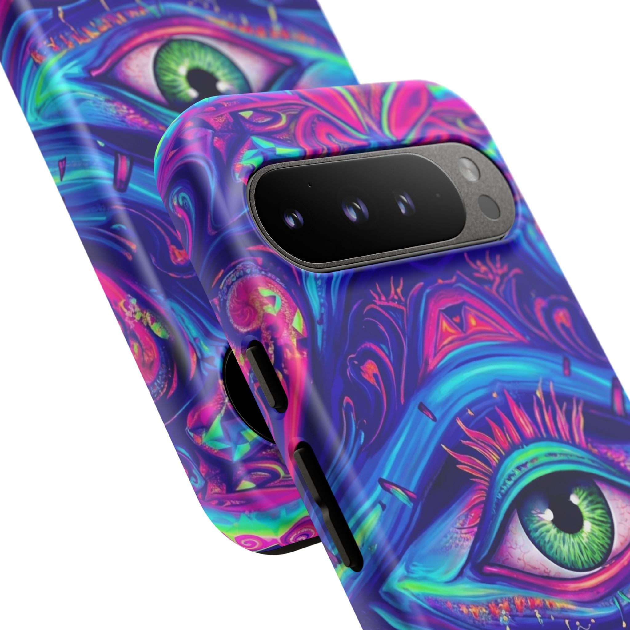 Psychedelic Third Eye Phone Case — Vibrant Retro Trippy Protective Cover