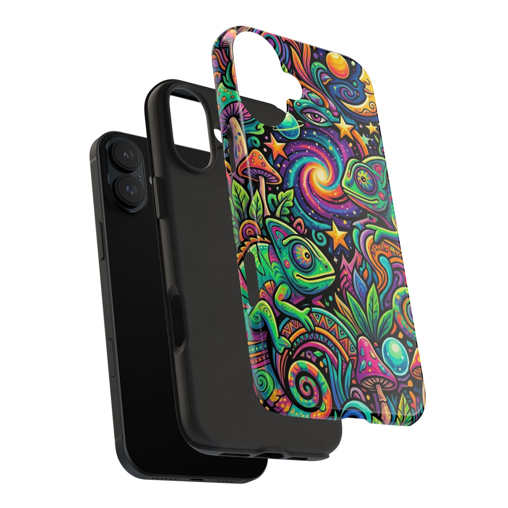 Psychedelic Chameleon Swirl Tough Phone Case