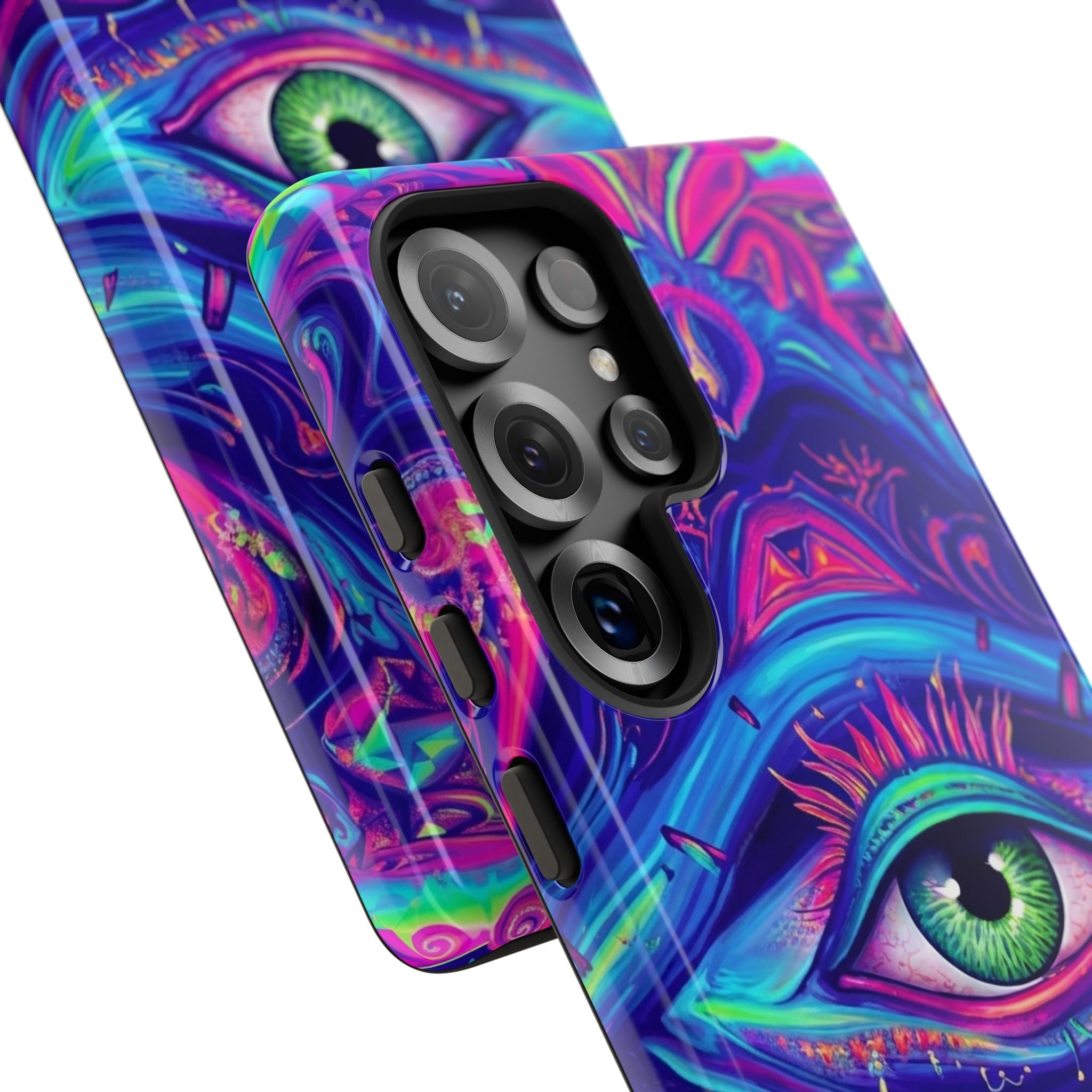 Psychedelic Third Eye Phone Case — Vibrant Retro Trippy Protective Cover