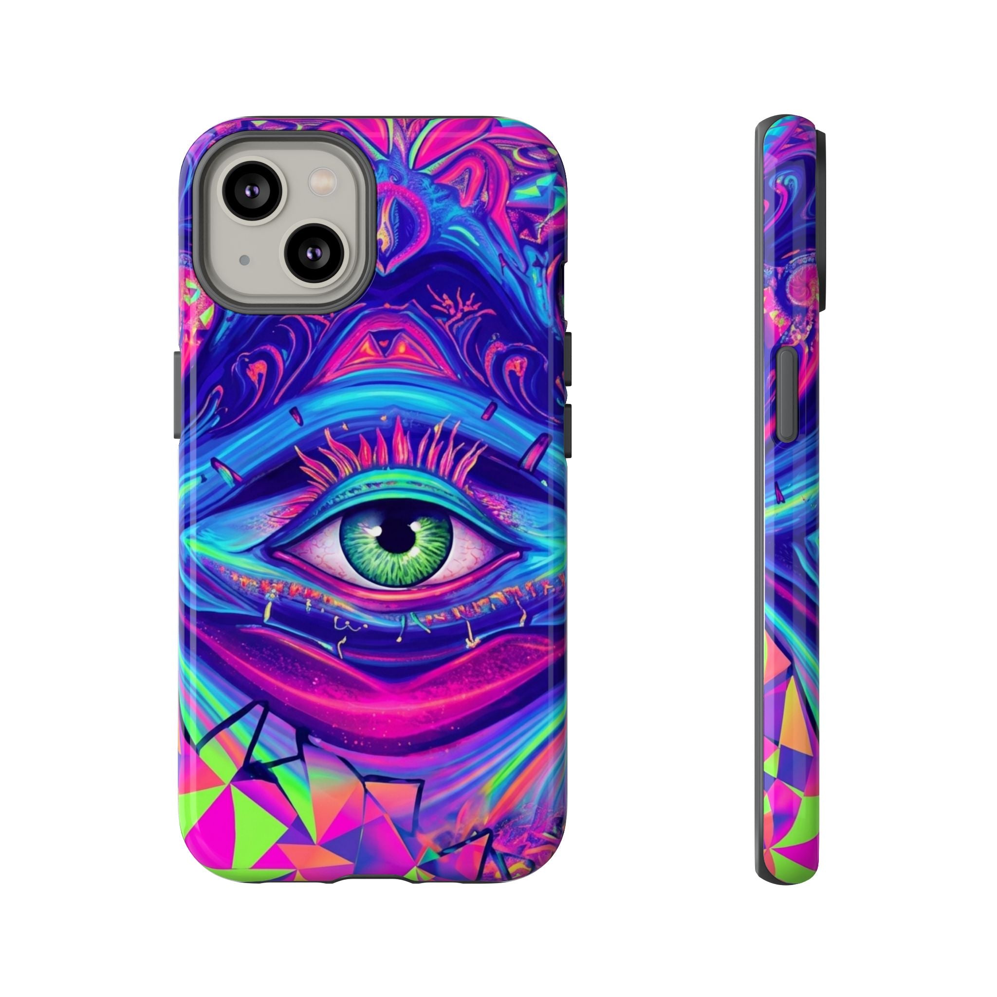 Psychedelic Third Eye Phone Case — Vibrant Retro Trippy Protective Cover