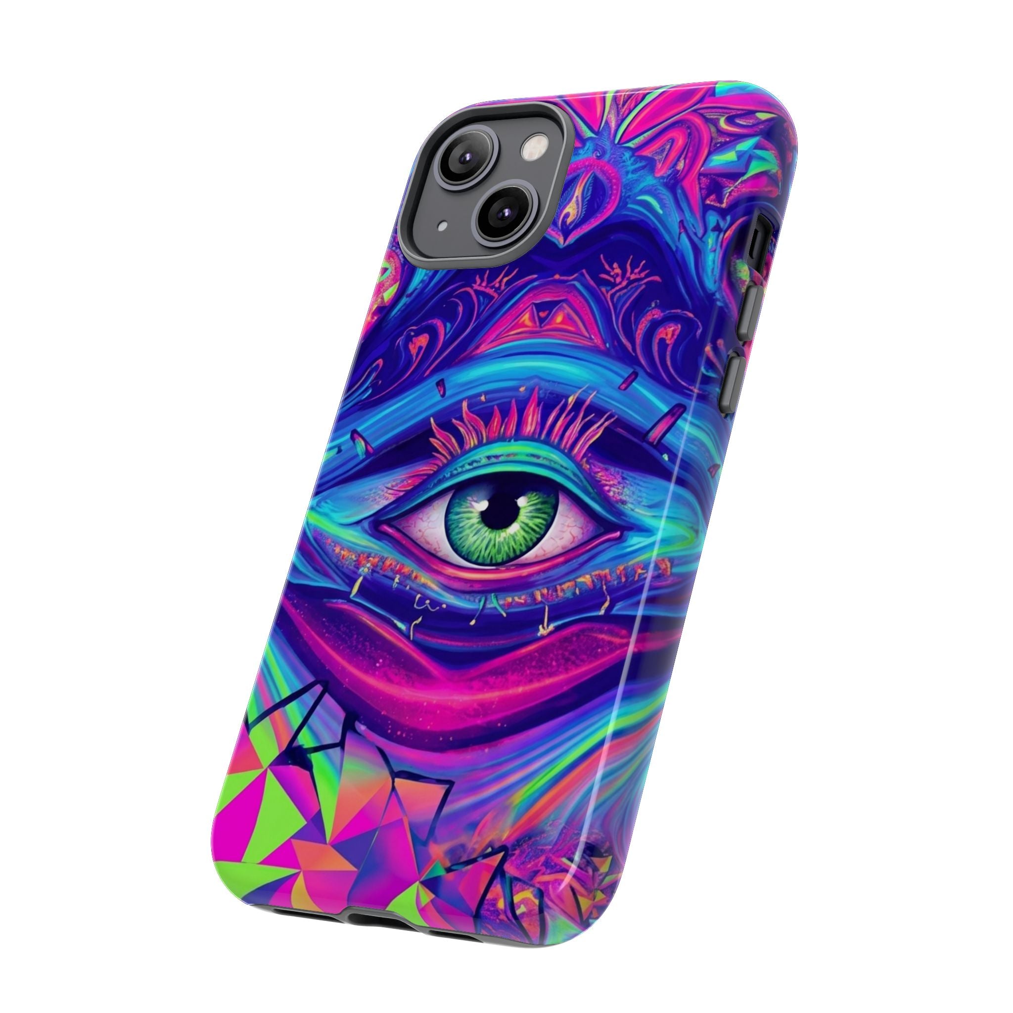 Psychedelic Third Eye Phone Case — Vibrant Retro Trippy Protective Cover