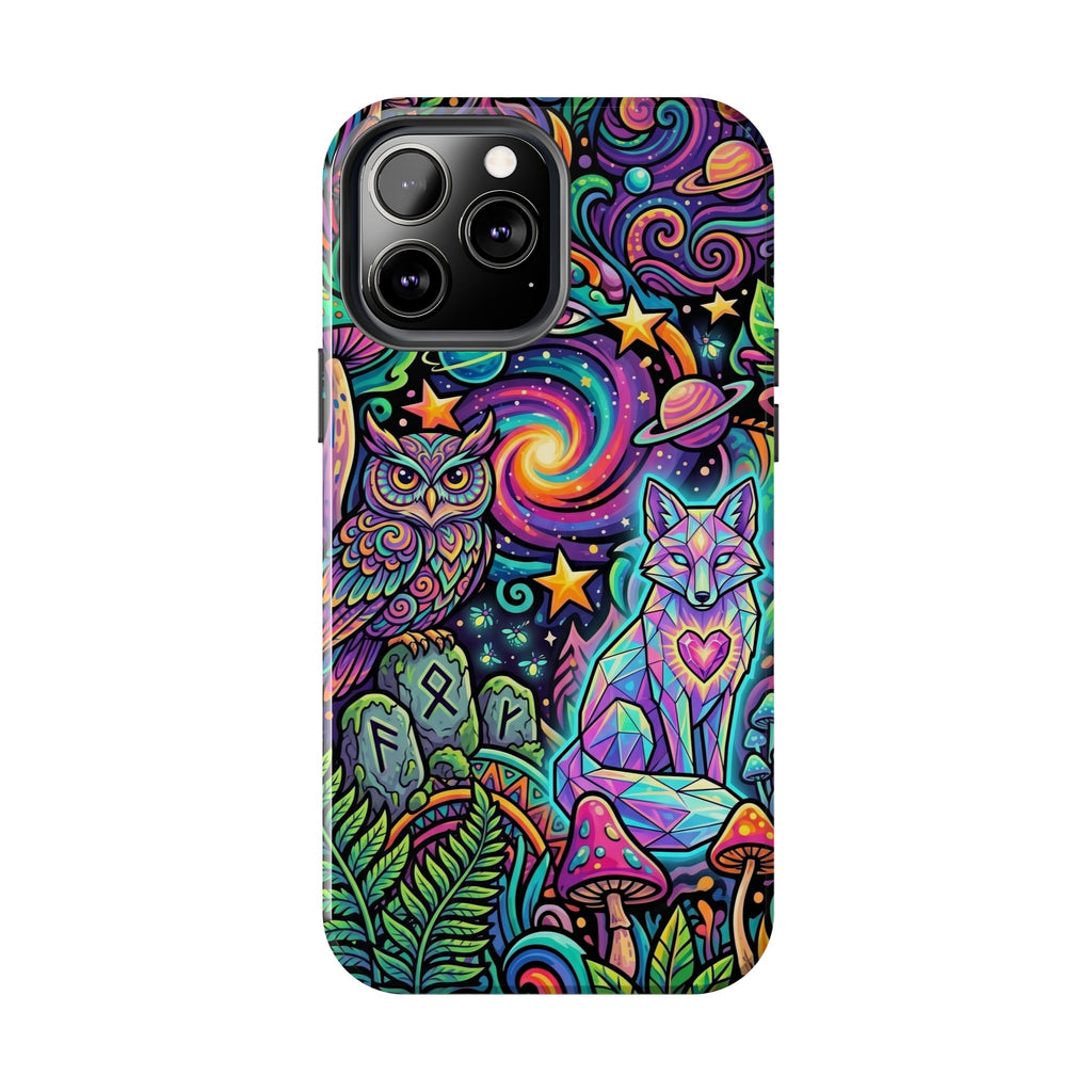Psychedelic Owl/Wolf Tough Phone Cases