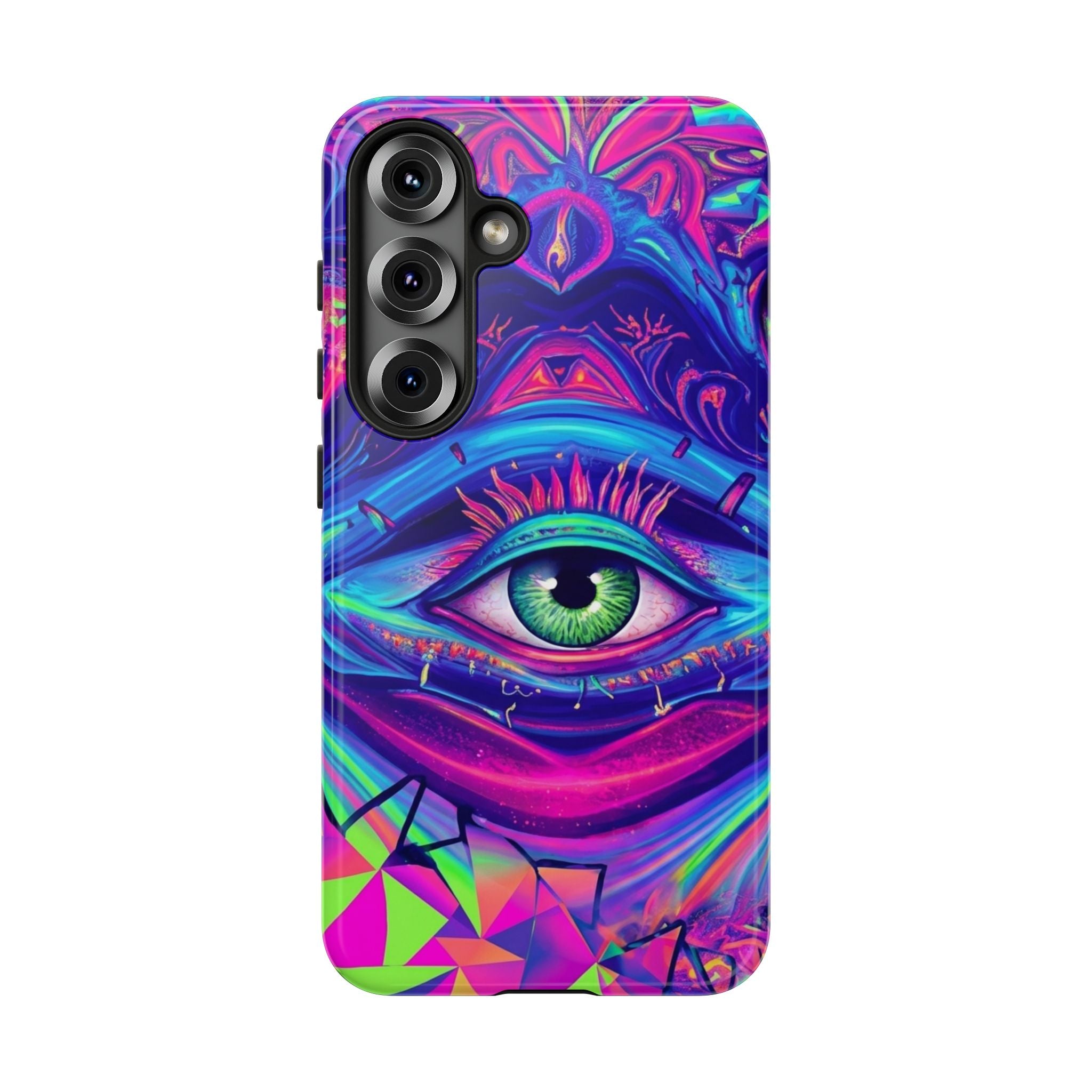 Psychedelic Third Eye Phone Case — Vibrant Retro Trippy Protective Cover
