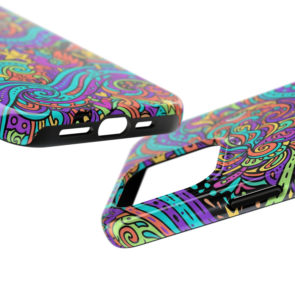 Psychedelic Doodle Wave | Tough Phone Cases