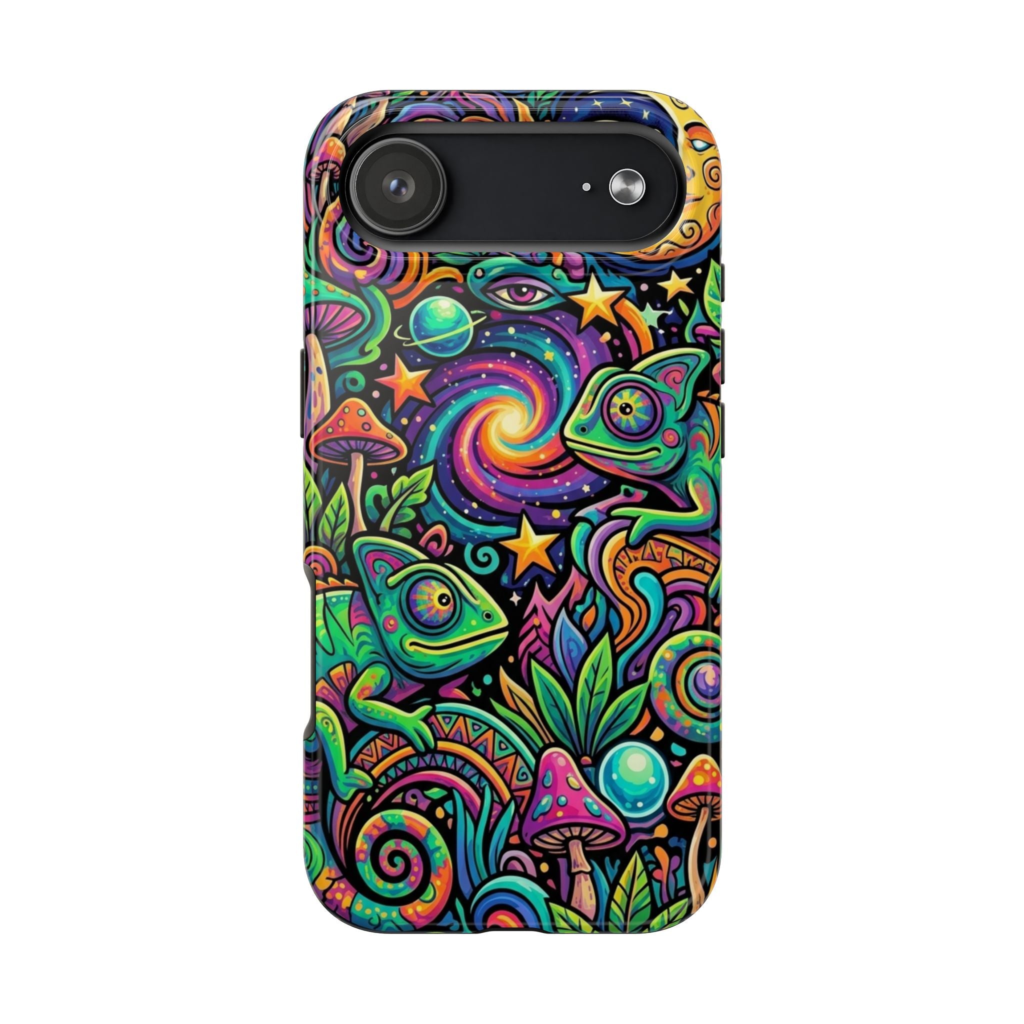Psychedelic Chameleon Swirl Tough Phone Case