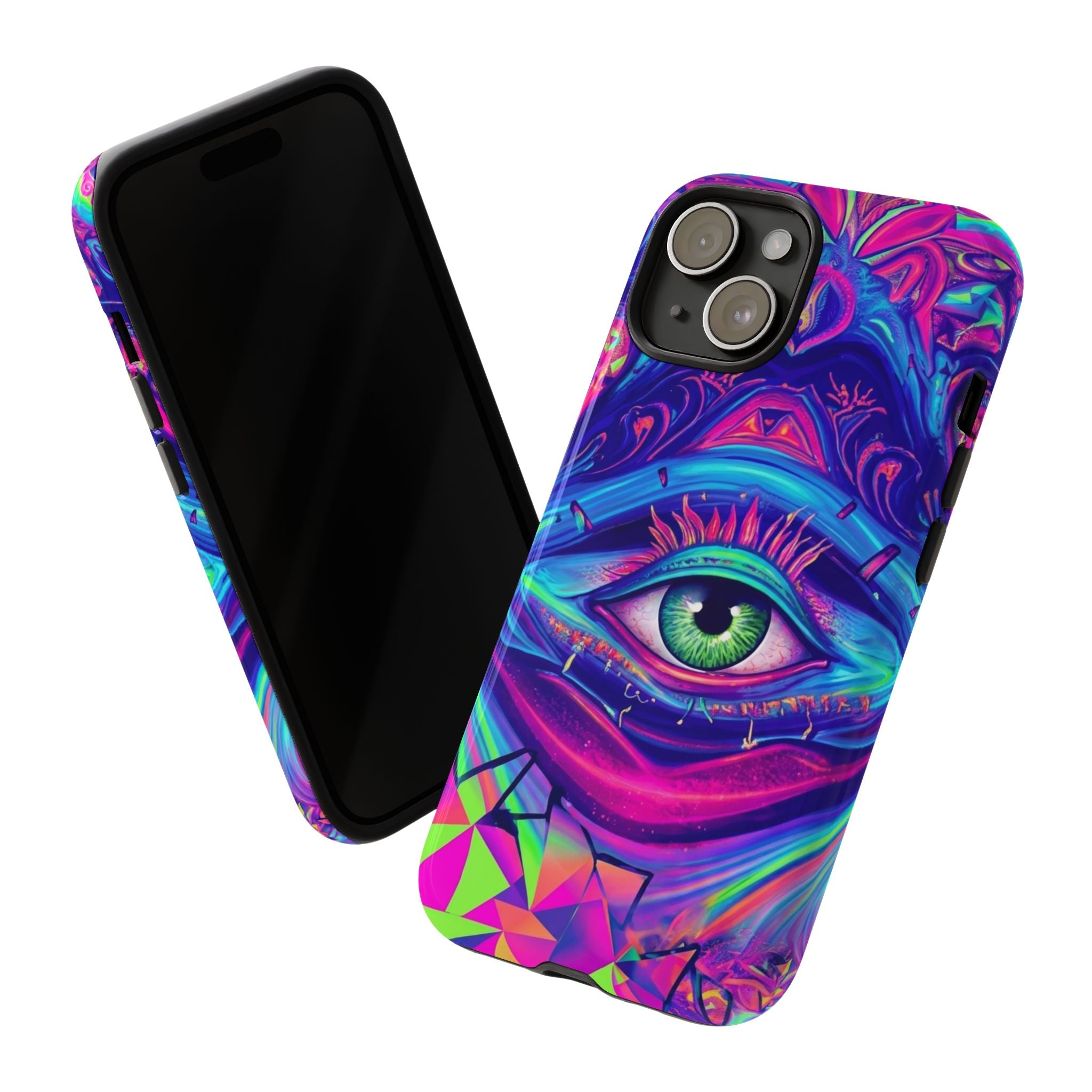 Psychedelic Third Eye Phone Case — Vibrant Retro Trippy Protective Cover