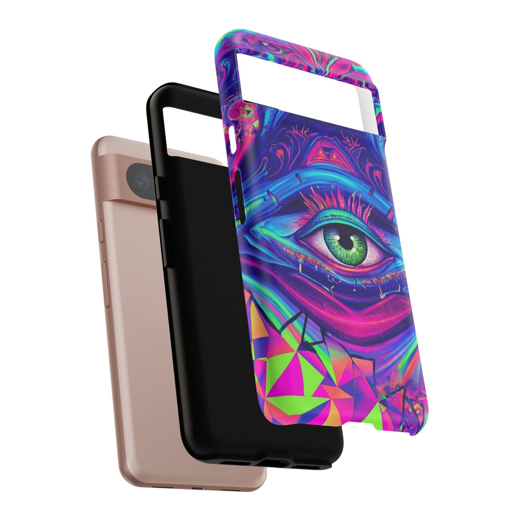 Psychedelic Third Eye Phone Case — Vibrant Retro Trippy Protective Cover