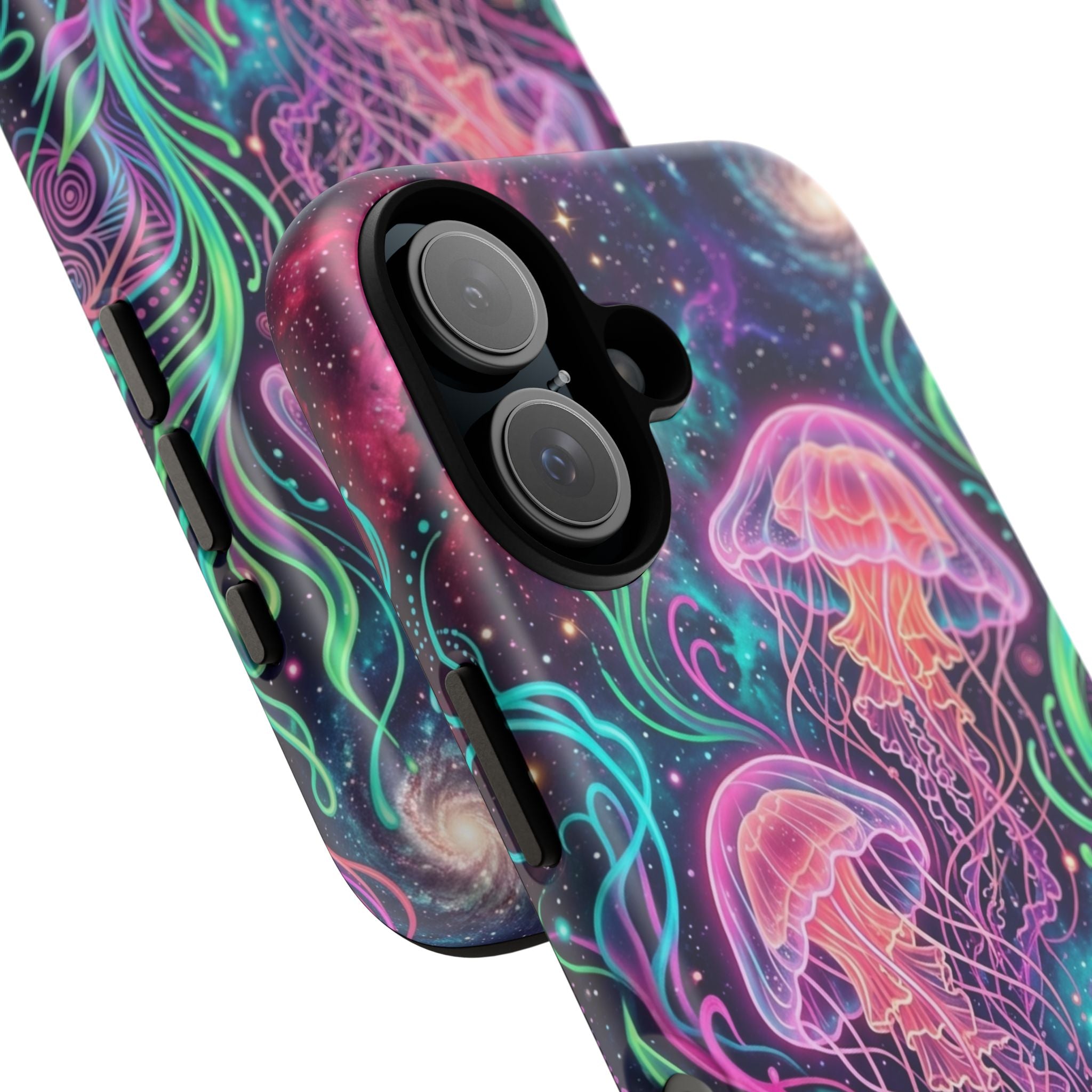 Jellyfish Galaxy Phone Case – Neon Sea Mushroom Tough Case