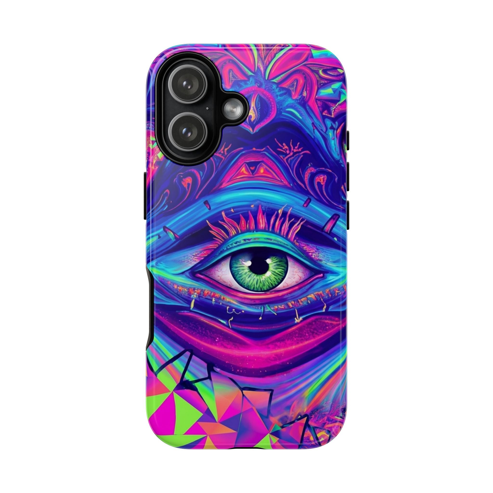 Psychedelic Third Eye Phone Case — Vibrant Retro Trippy Protective Cover