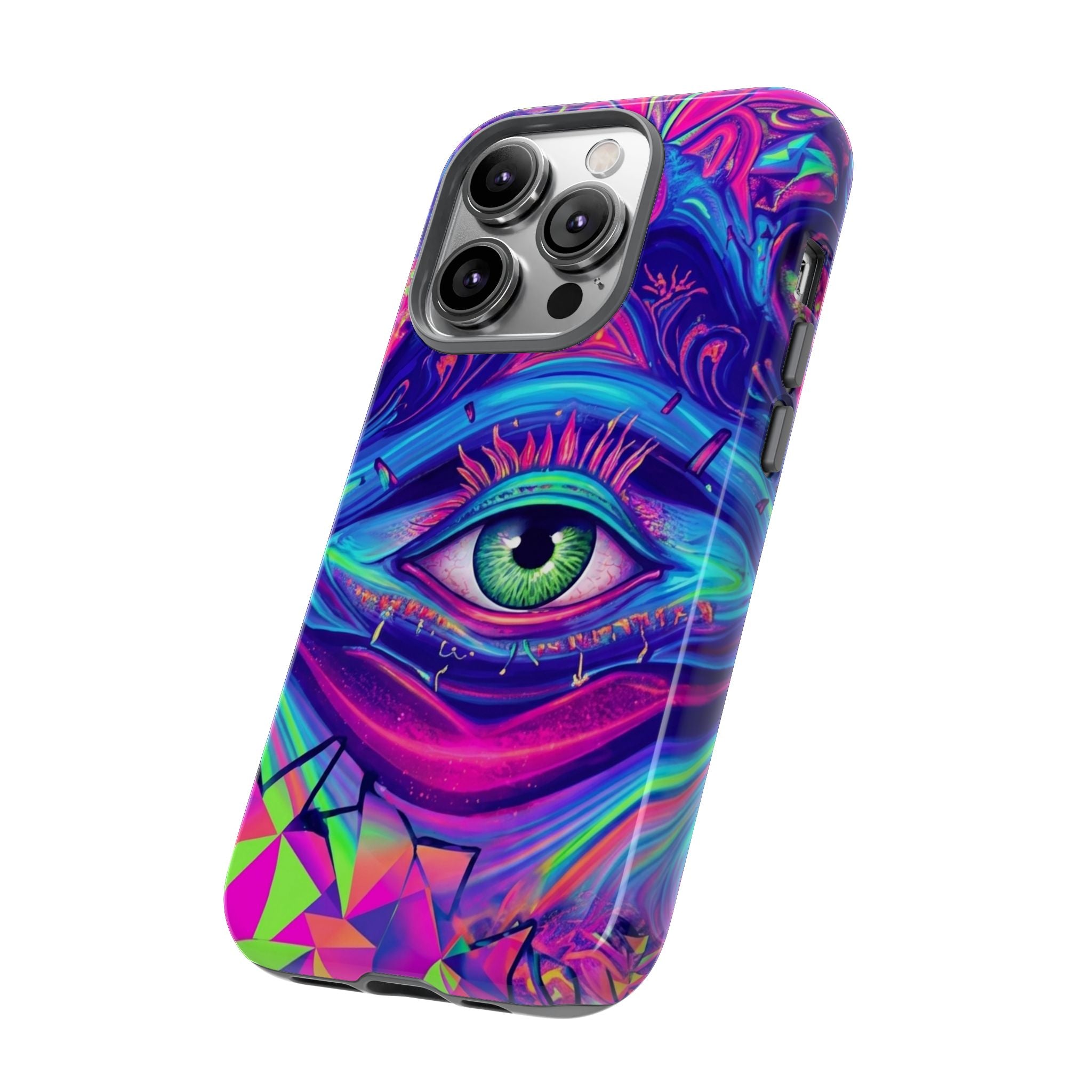 Psychedelic Third Eye Phone Case — Vibrant Retro Trippy Protective Cover