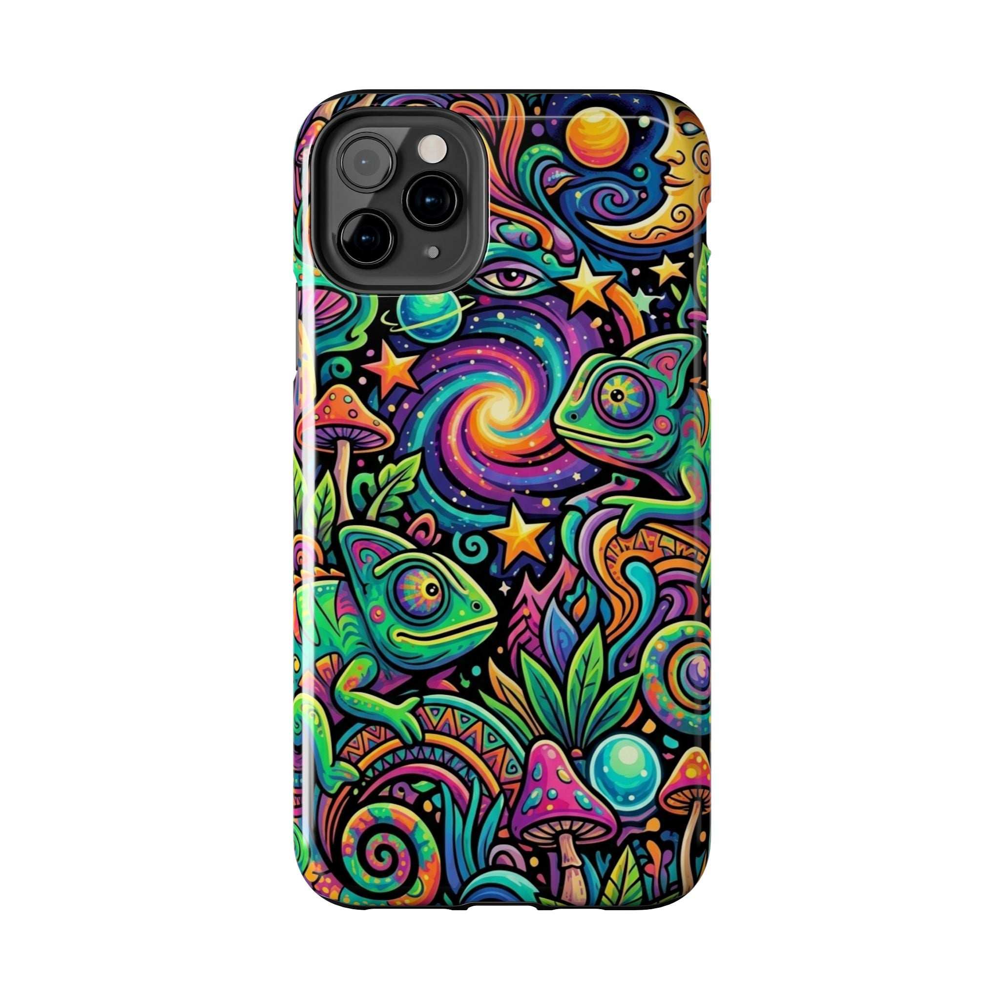 Psychedelic Chameleon Swirl Tough Phone Case