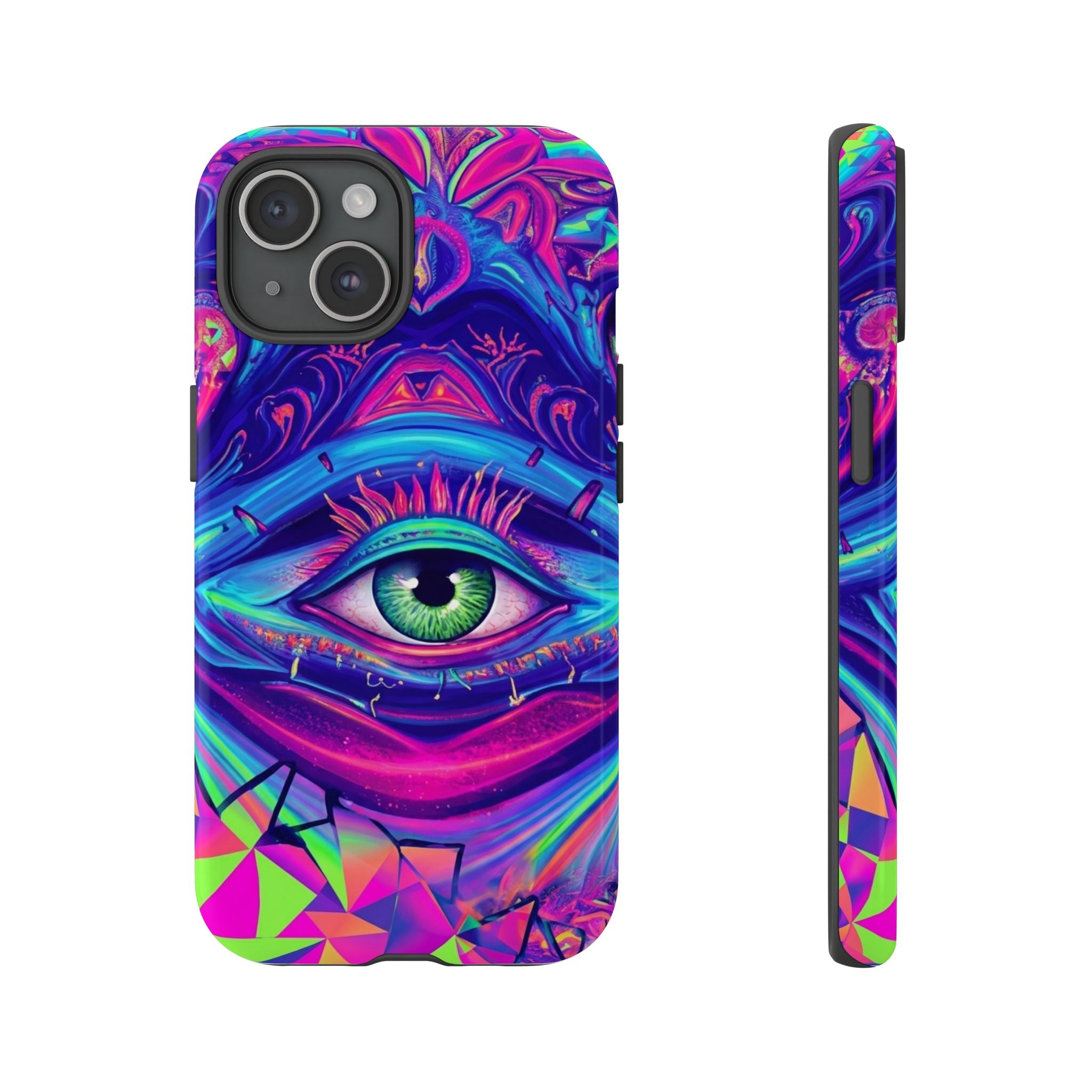 Psychedelic Third Eye Phone Case — Vibrant Retro Trippy Protective Cover