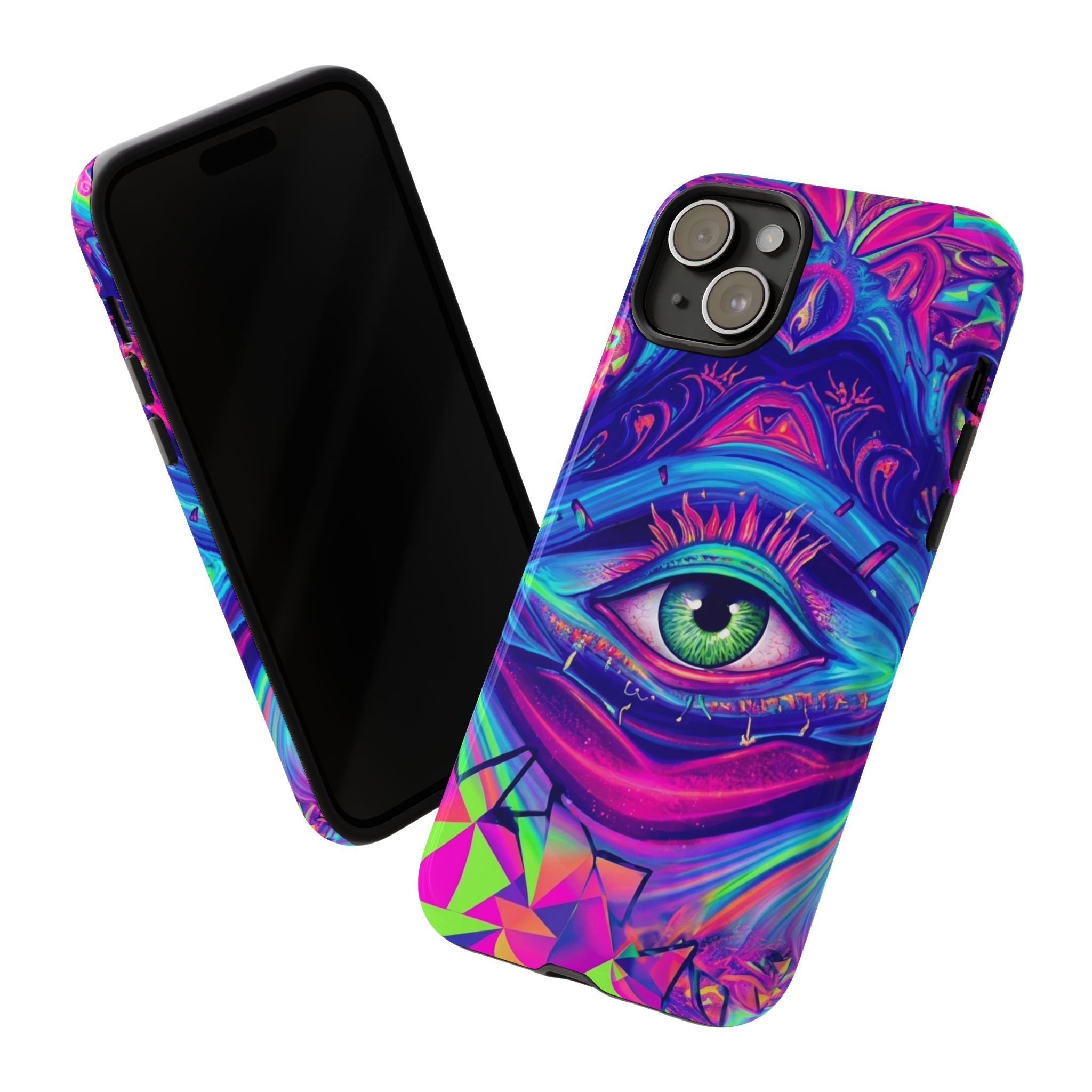 Psychedelic Third Eye Phone Case — Vibrant Retro Trippy Protective Cover