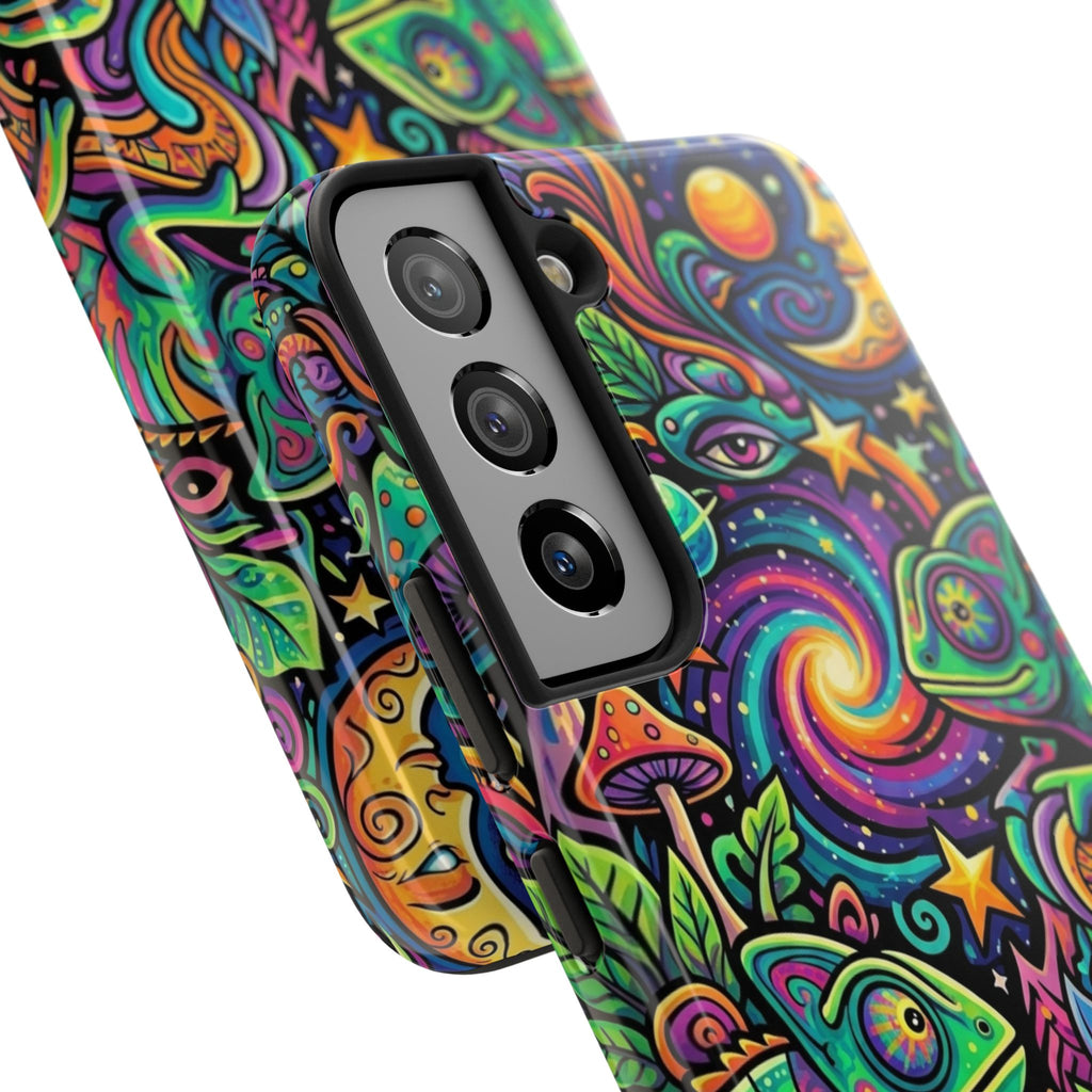 Psychedelic Chameleon Swirl Tough Phone Case