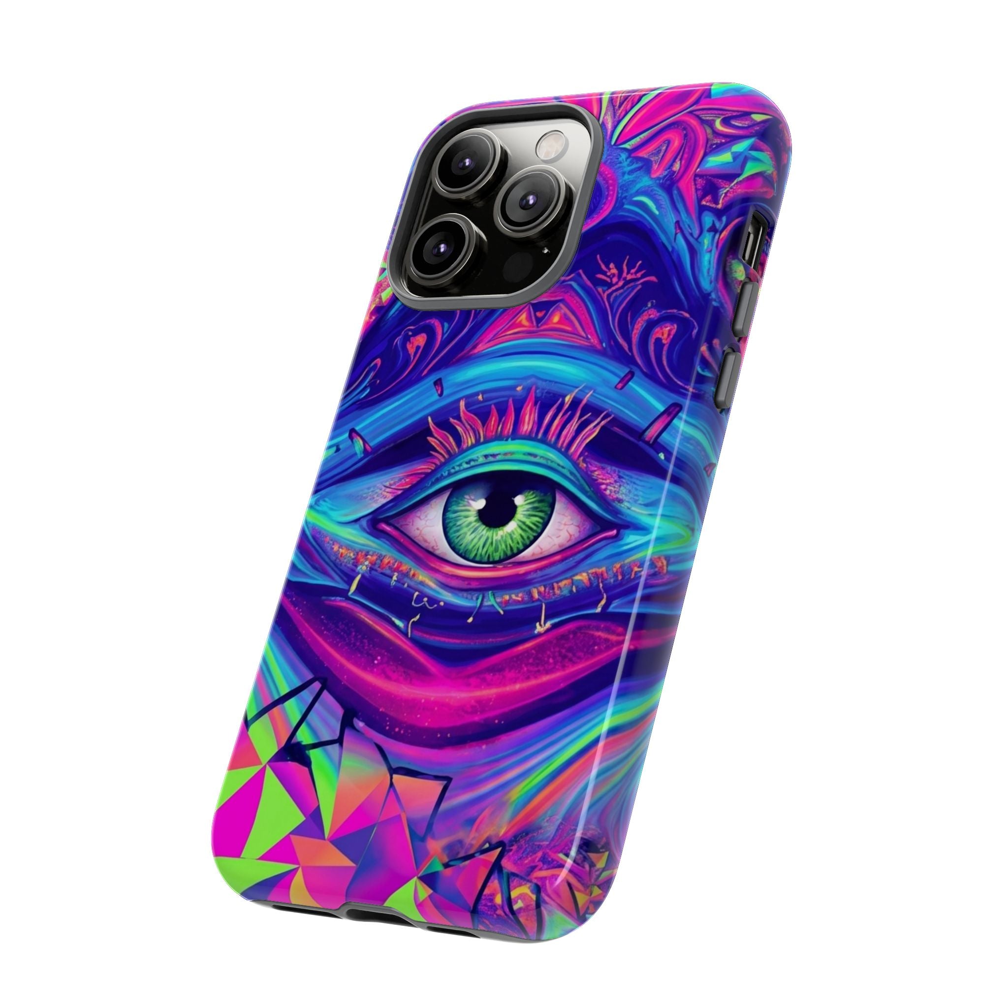 Psychedelic Third Eye Phone Case — Vibrant Retro Trippy Protective Cover