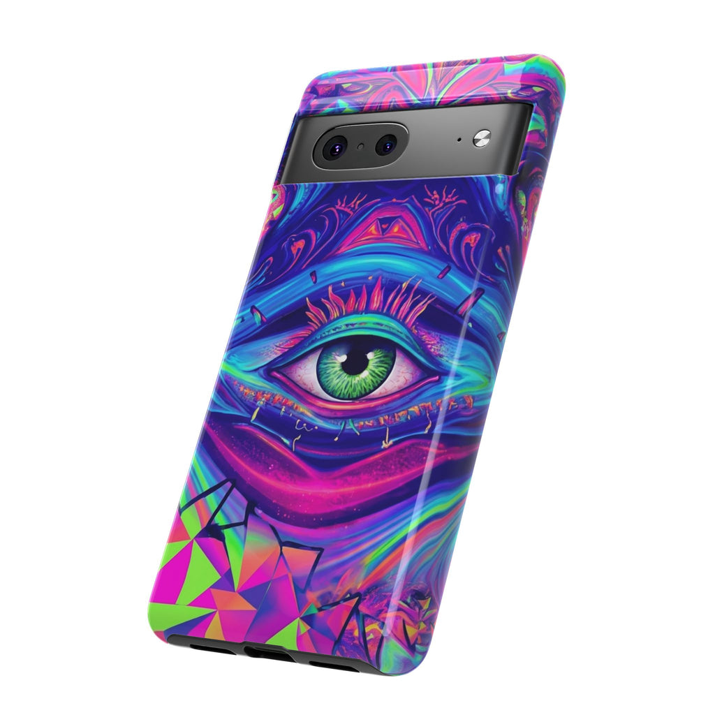 Psychedelic Third Eye Phone Case — Vibrant Retro Trippy Protective Cover