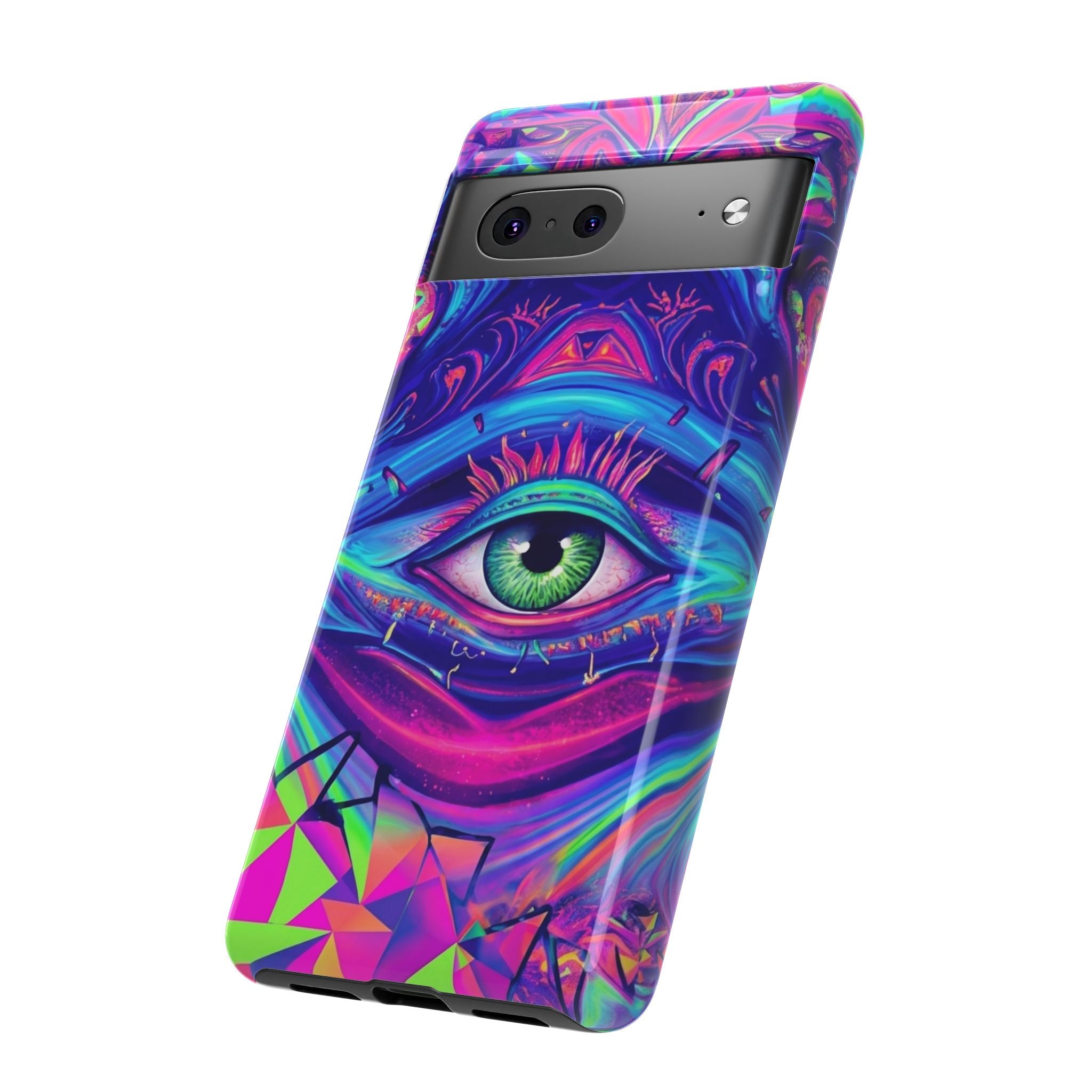 Psychedelic Third Eye Phone Case — Vibrant Retro Trippy Protective Cover