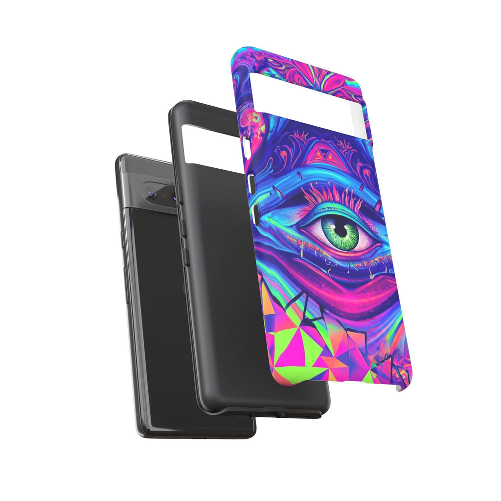 Psychedelic Third Eye Phone Case — Vibrant Retro Trippy Protective Cover