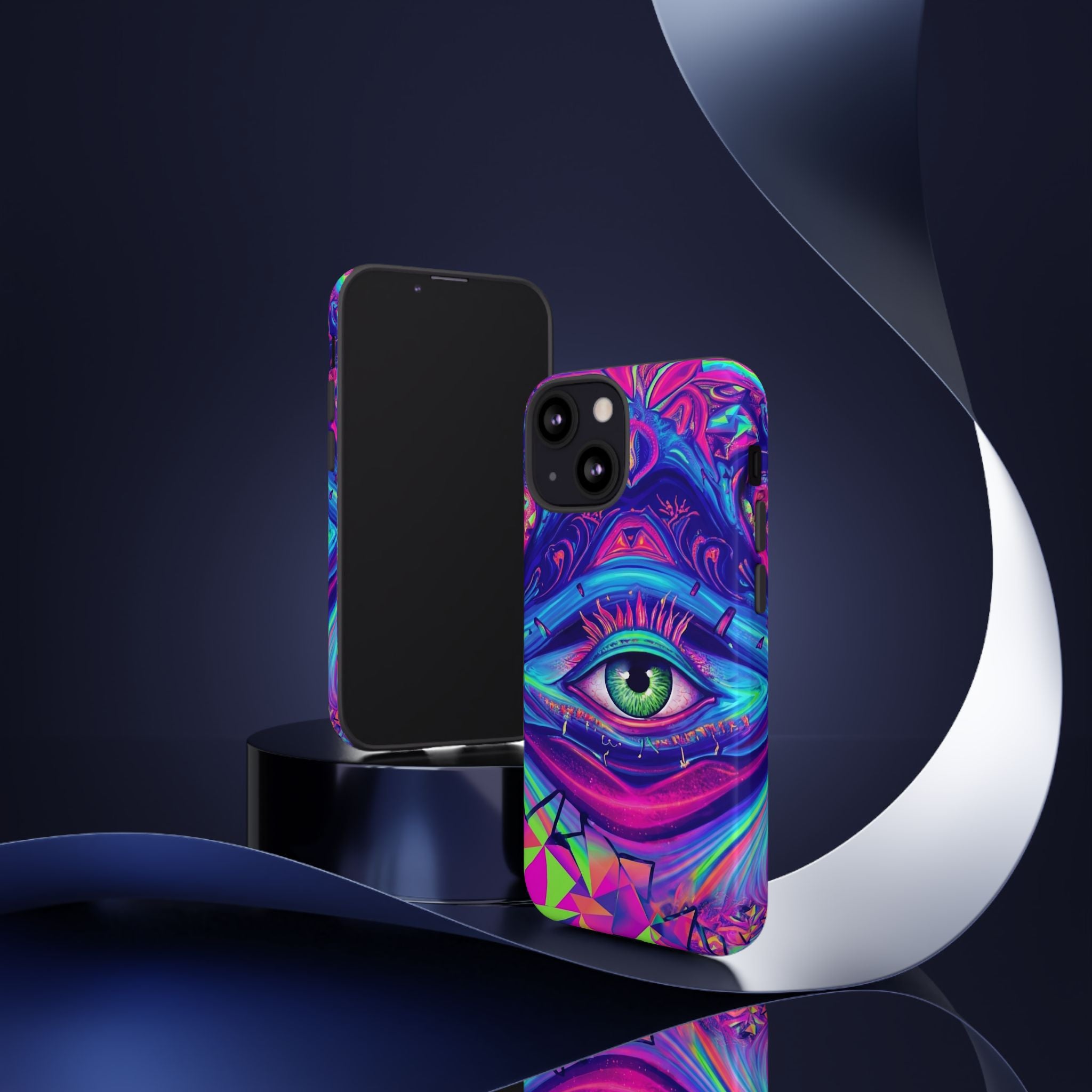 Psychedelic Third Eye Phone Case — Vibrant Retro Trippy Protective Cover