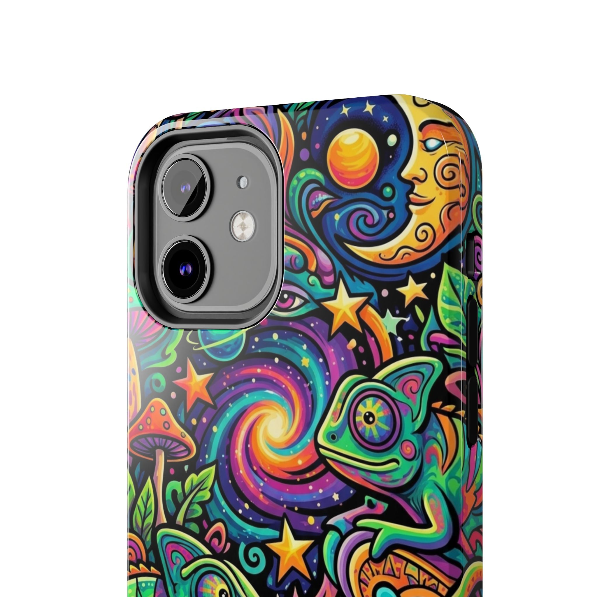 Psychedelic Chameleon Swirl Tough Phone Case