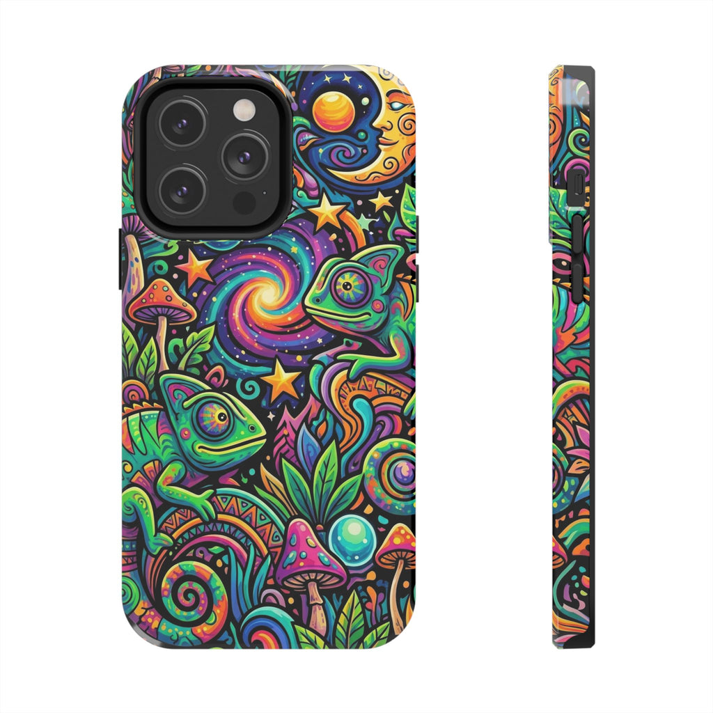 Psychedelic Chameleon Swirl Tough Phone Case