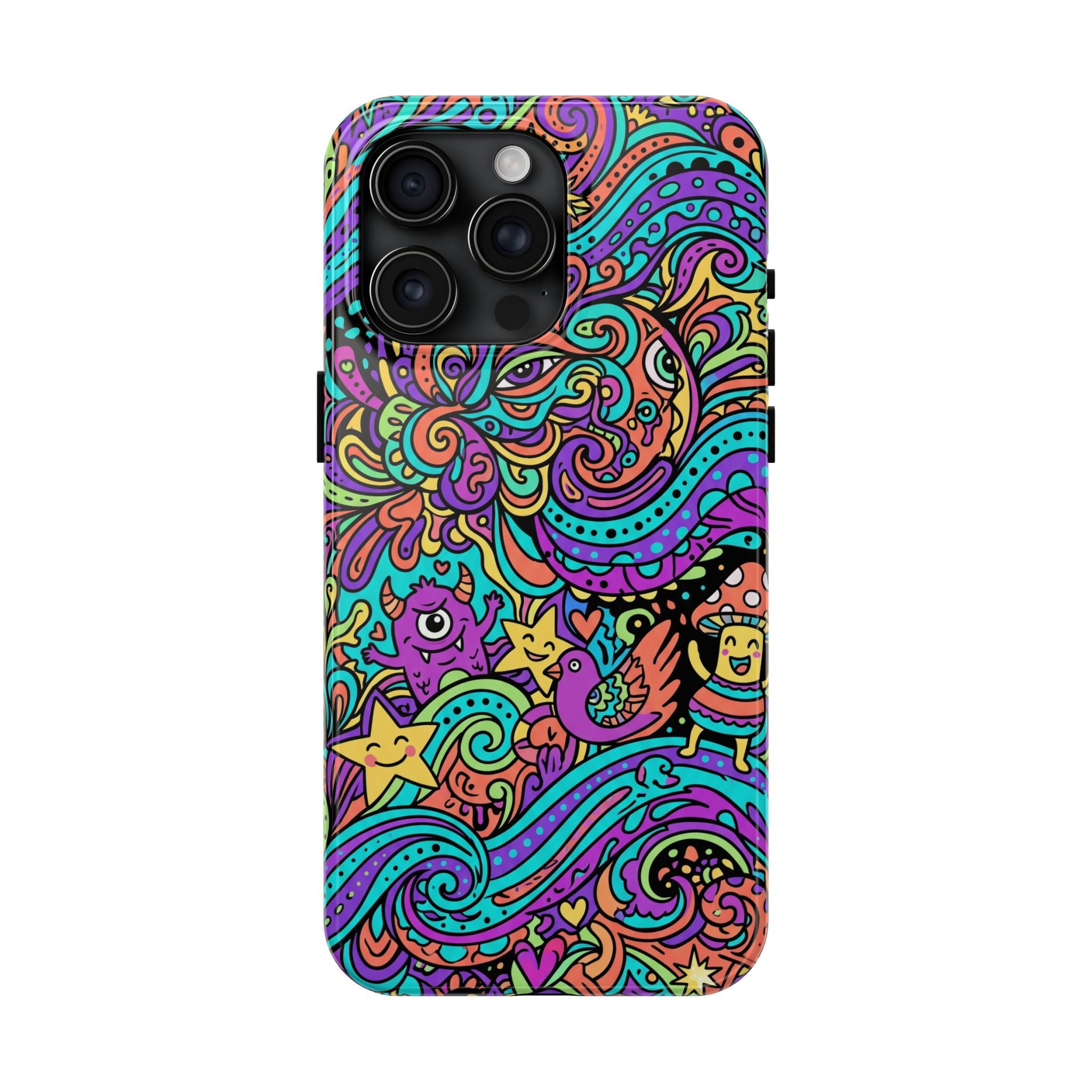 Psychedelic Doodle Wave | Tough Phone Cases