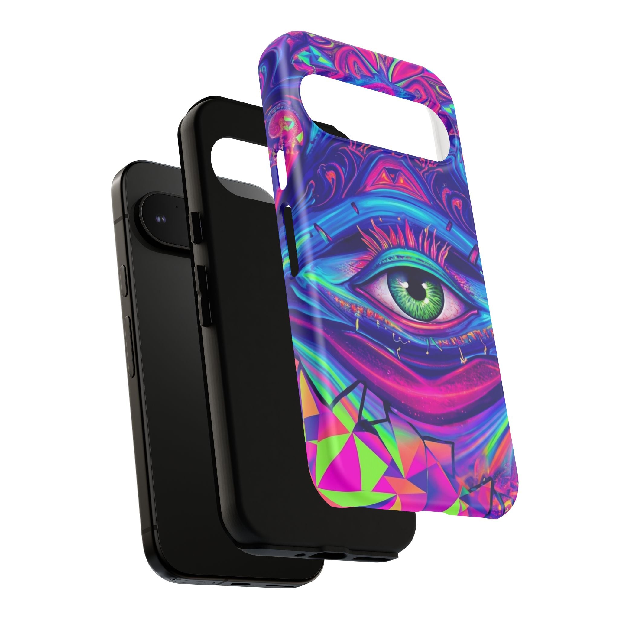 Psychedelic Third Eye Phone Case — Vibrant Retro Trippy Protective Cover