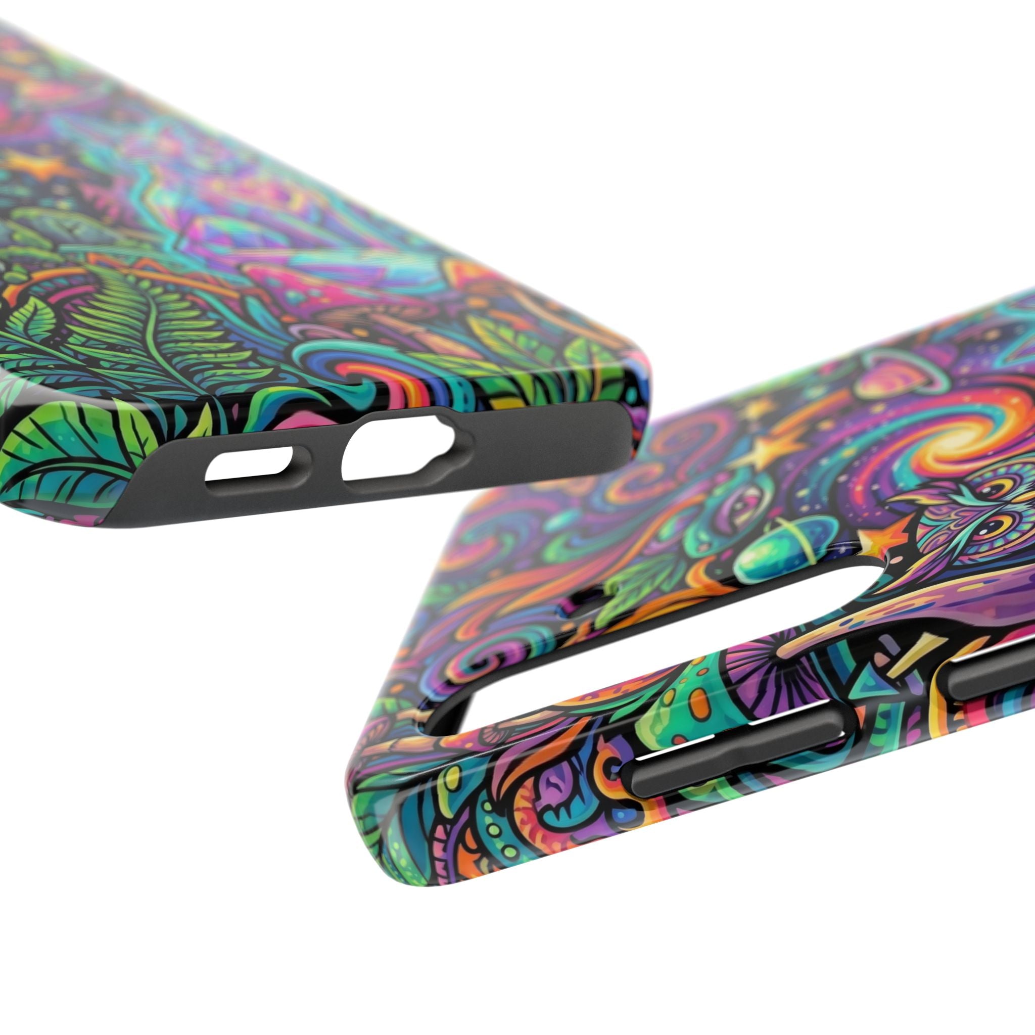 Psychedelic Owl/Wolf Tough Phone Cases