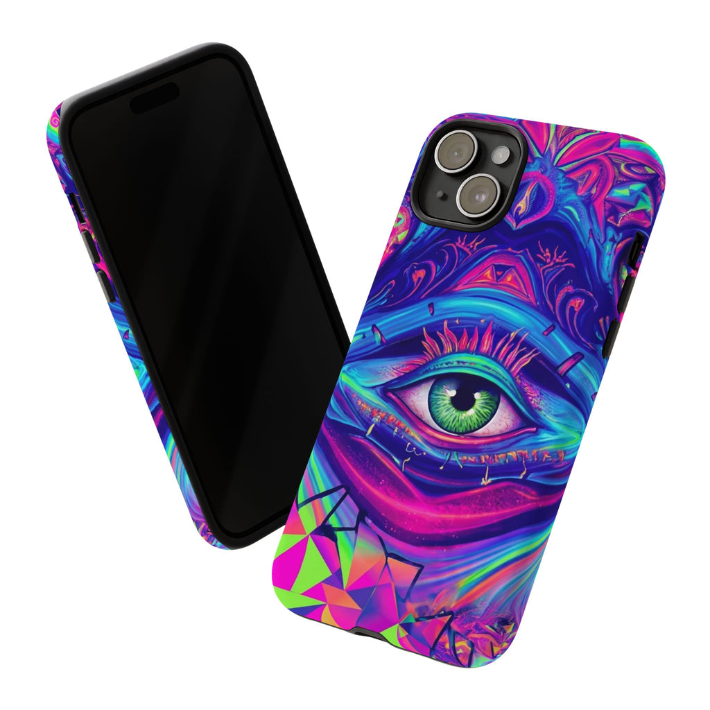 Psychedelic Third Eye Phone Case — Vibrant Retro Trippy Protective Cover