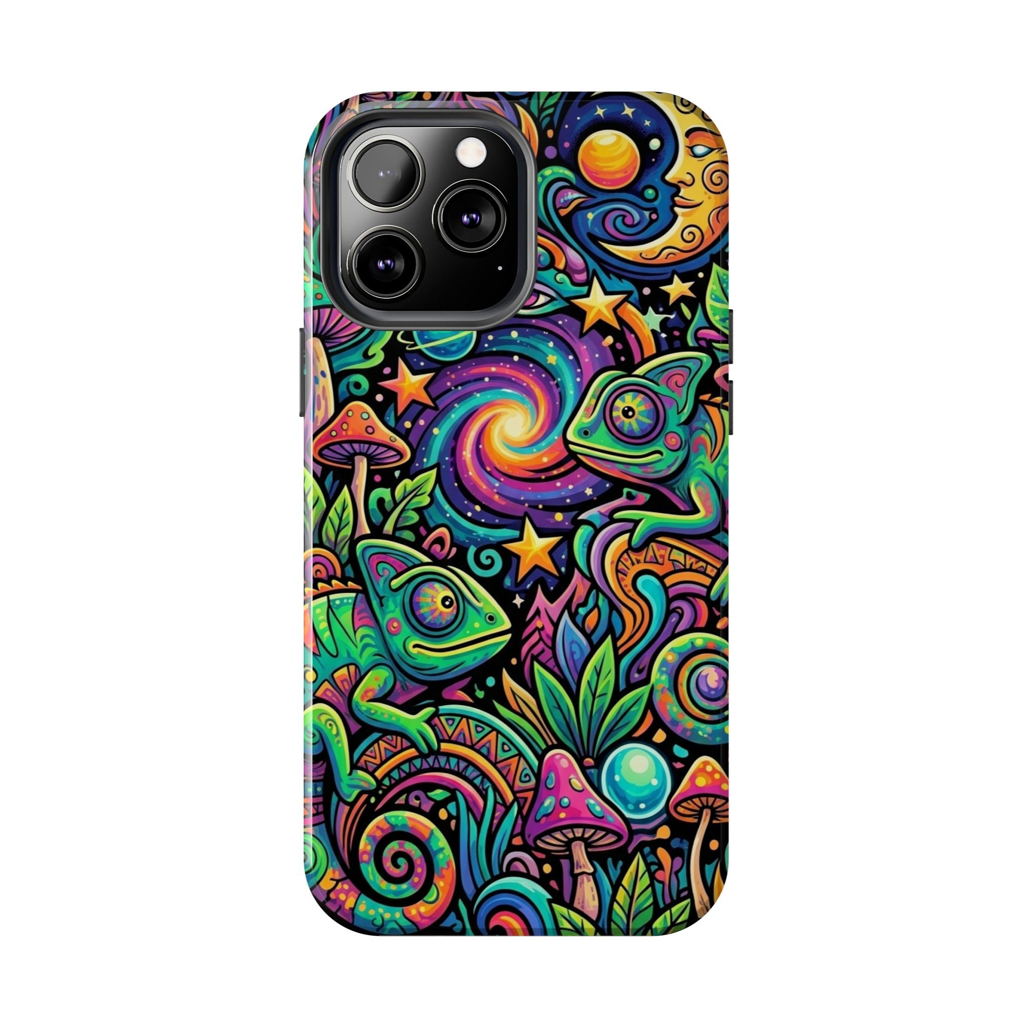 Psychedelic Chameleon Swirl Tough Phone Case