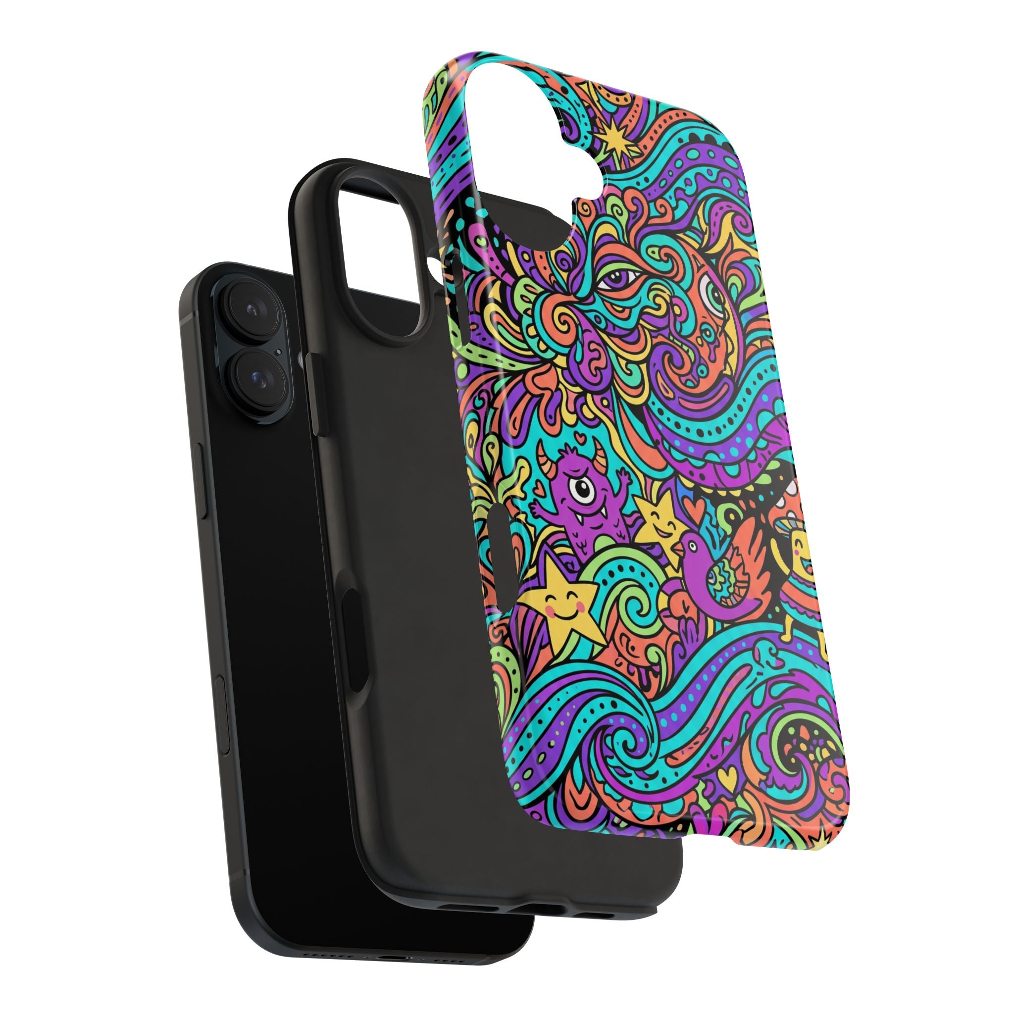 Psychedelic Doodle Wave | Tough Phone Cases