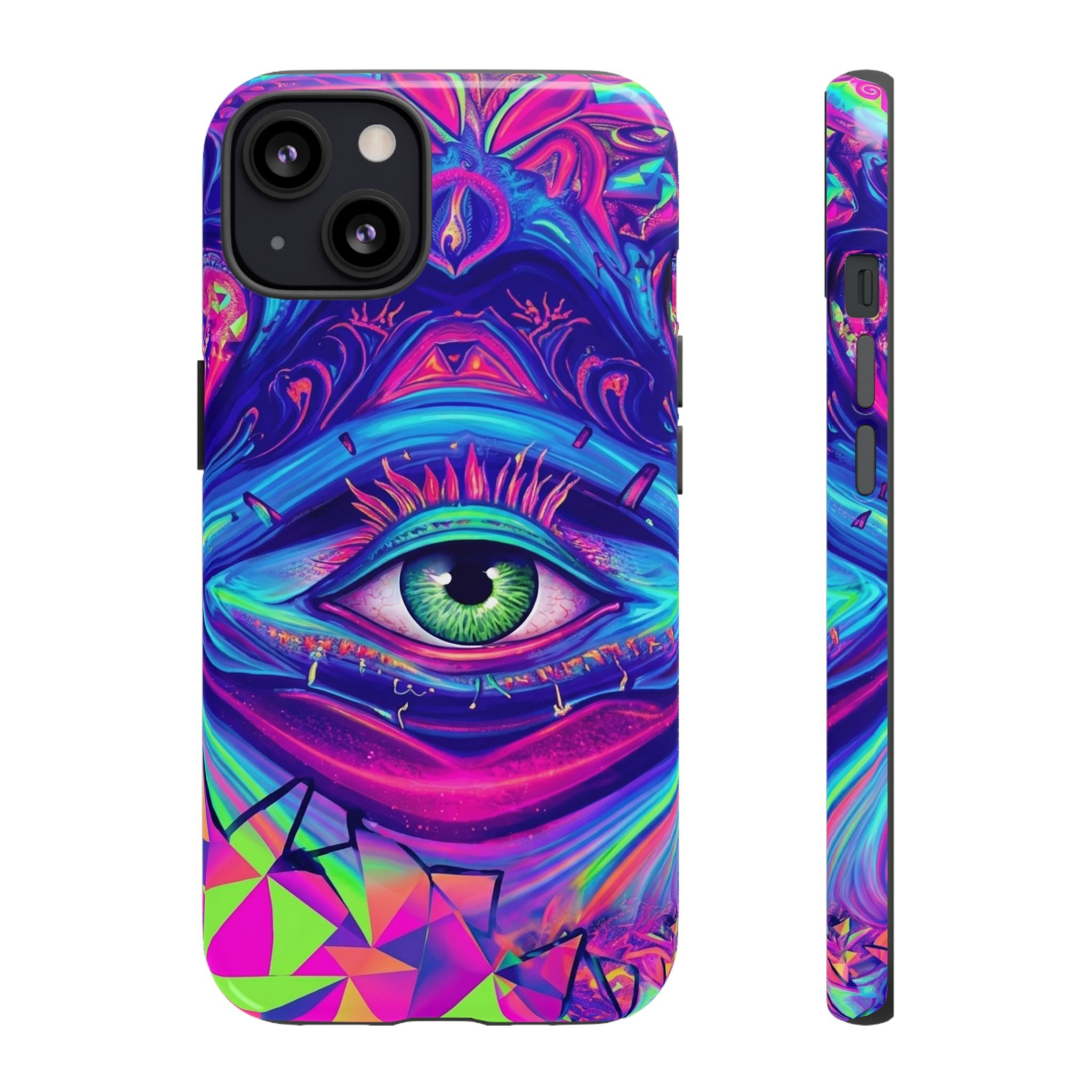 Psychedelic Third Eye Phone Case — Vibrant Retro Trippy Protective Cover