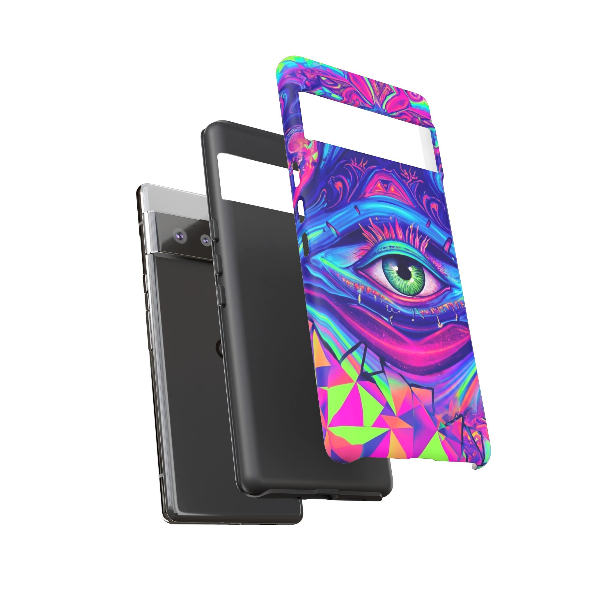 Psychedelic Third Eye Phone Case — Vibrant Retro Trippy Protective Cover