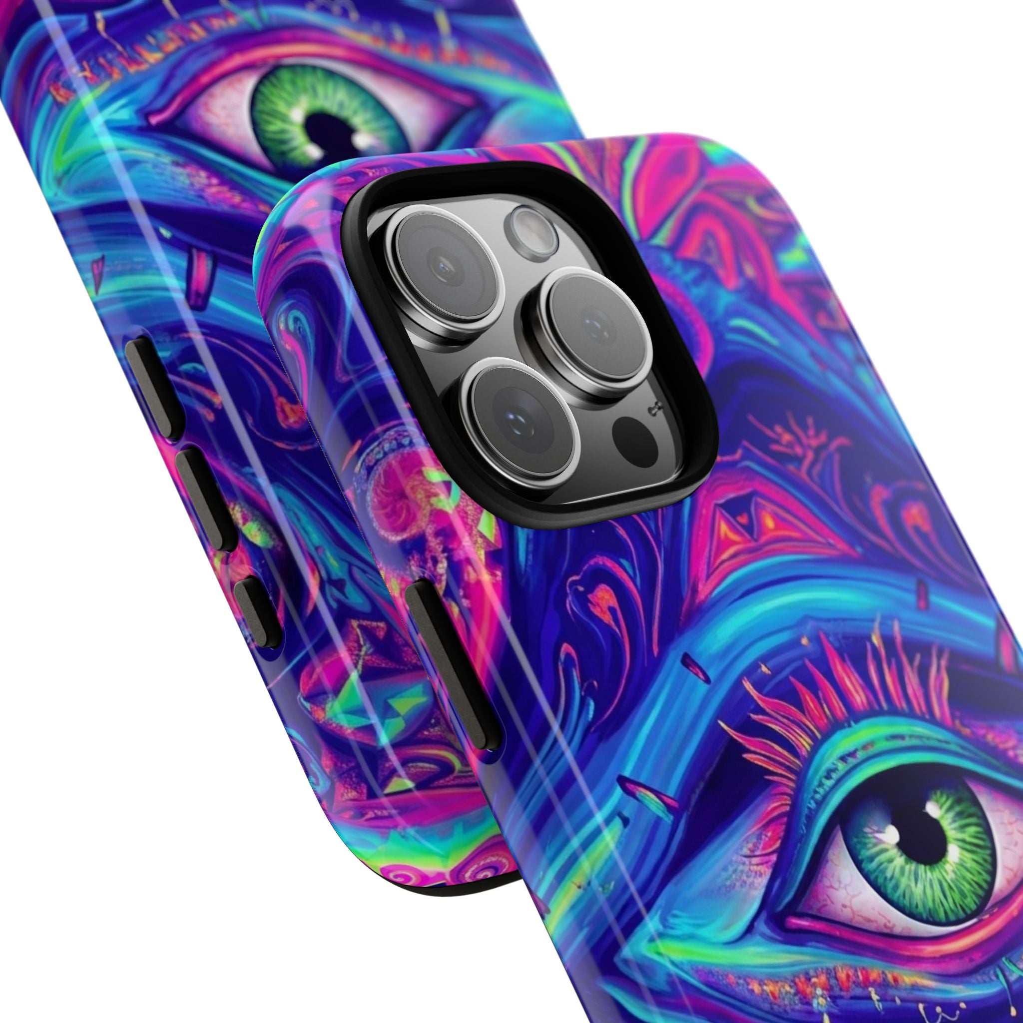 Psychedelic Third Eye Phone Case — Vibrant Retro Trippy Protective Cover