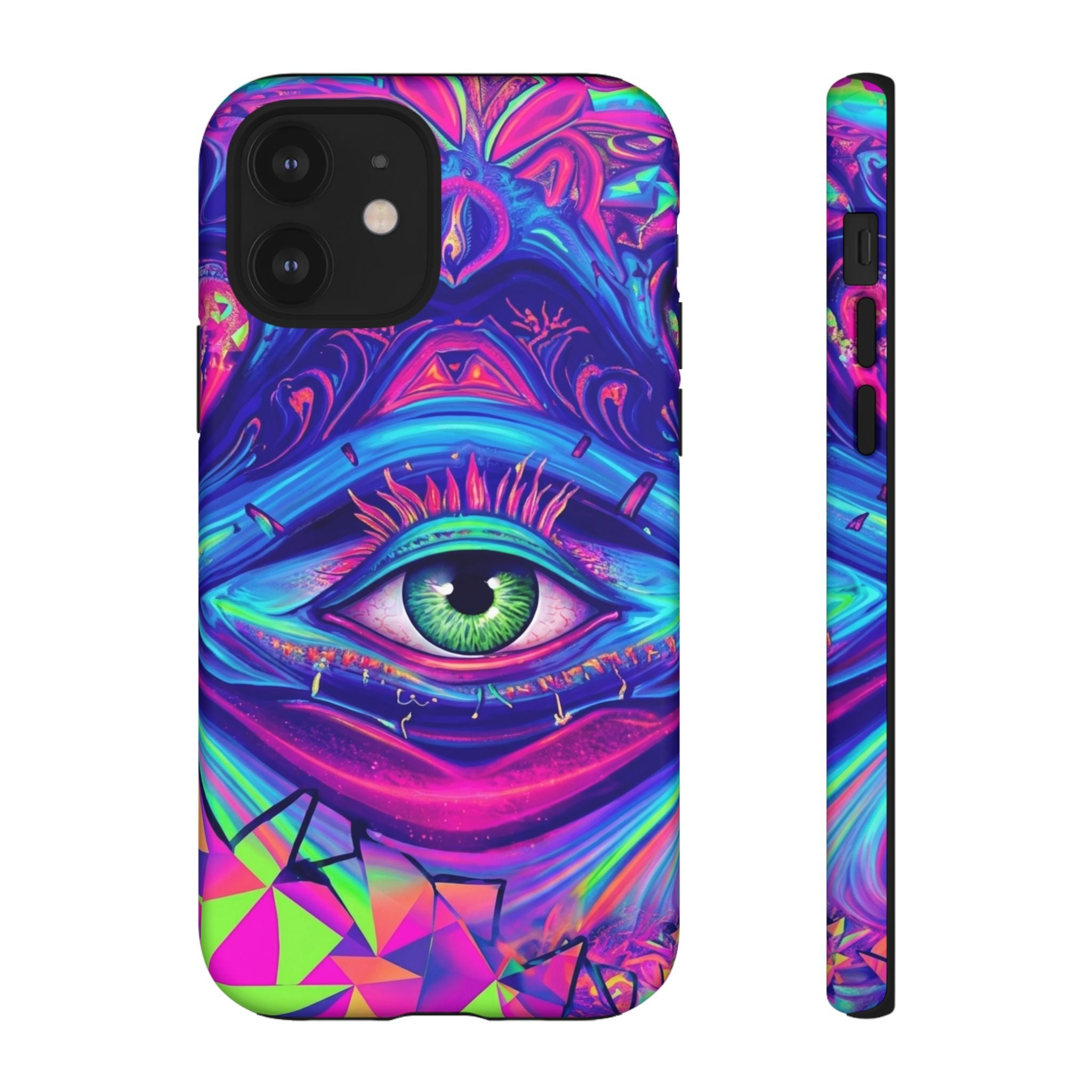 Psychedelic Third Eye Phone Case — Vibrant Retro Trippy Protective Cover