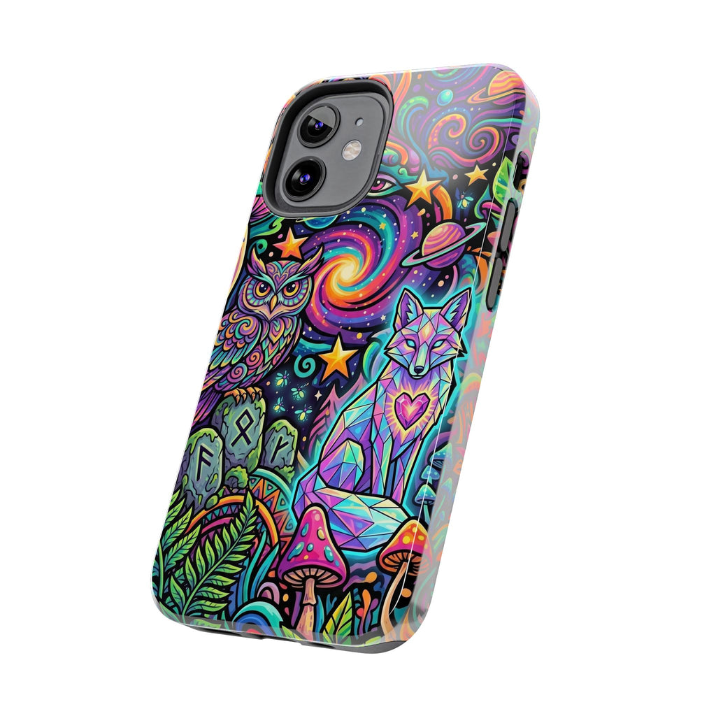 Psychedelic Owl/Wolf Tough Phone Cases