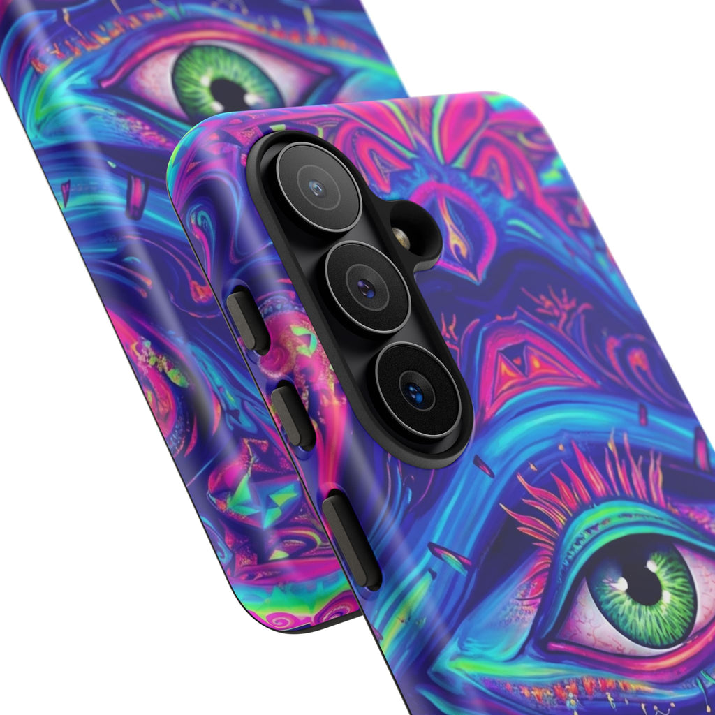 Psychedelic Third Eye Phone Case — Vibrant Retro Trippy Protective Cover