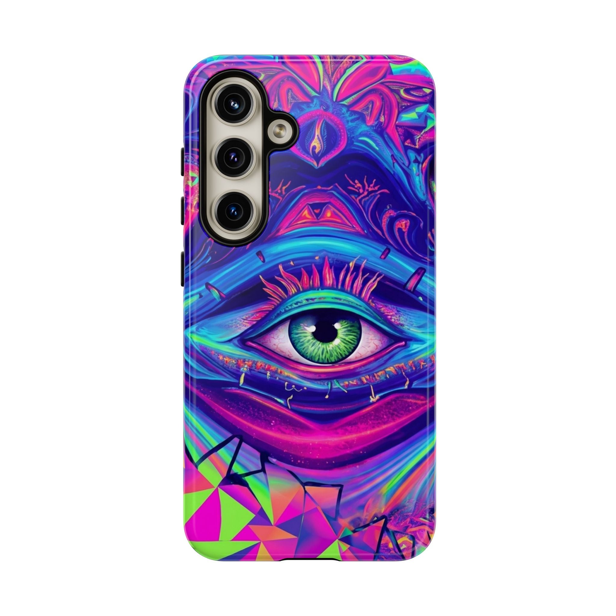 Psychedelic Third Eye Phone Case — Vibrant Retro Trippy Protective Cover