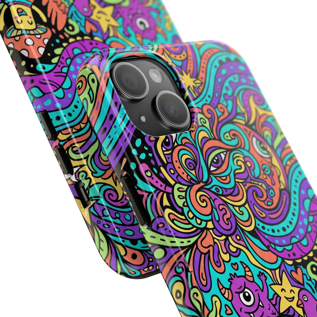 Psychedelic Doodle Wave | Tough Phone Cases