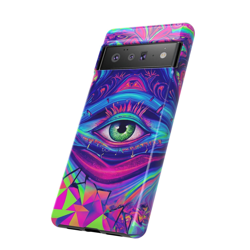 Psychedelic Third Eye Phone Case — Vibrant Retro Trippy Protective Cover