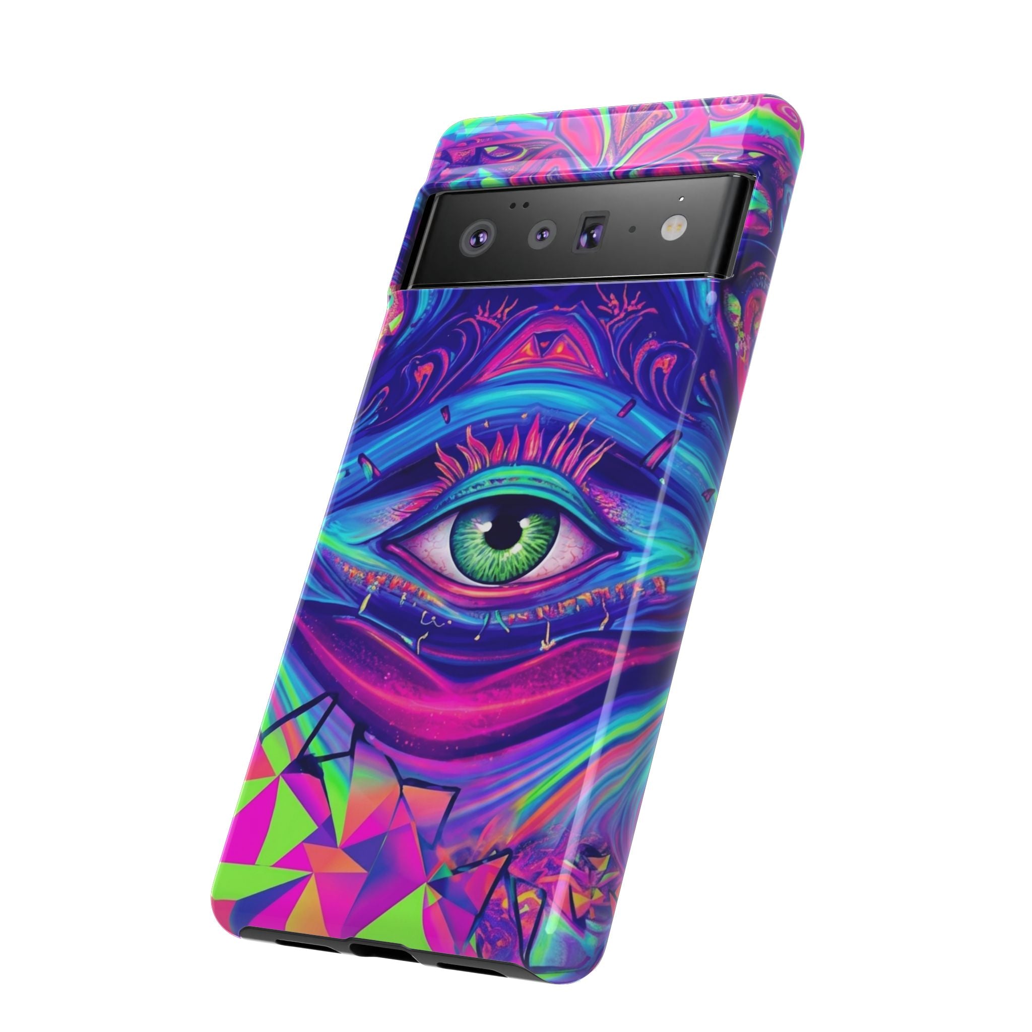Psychedelic Third Eye Phone Case — Vibrant Retro Trippy Protective Cover