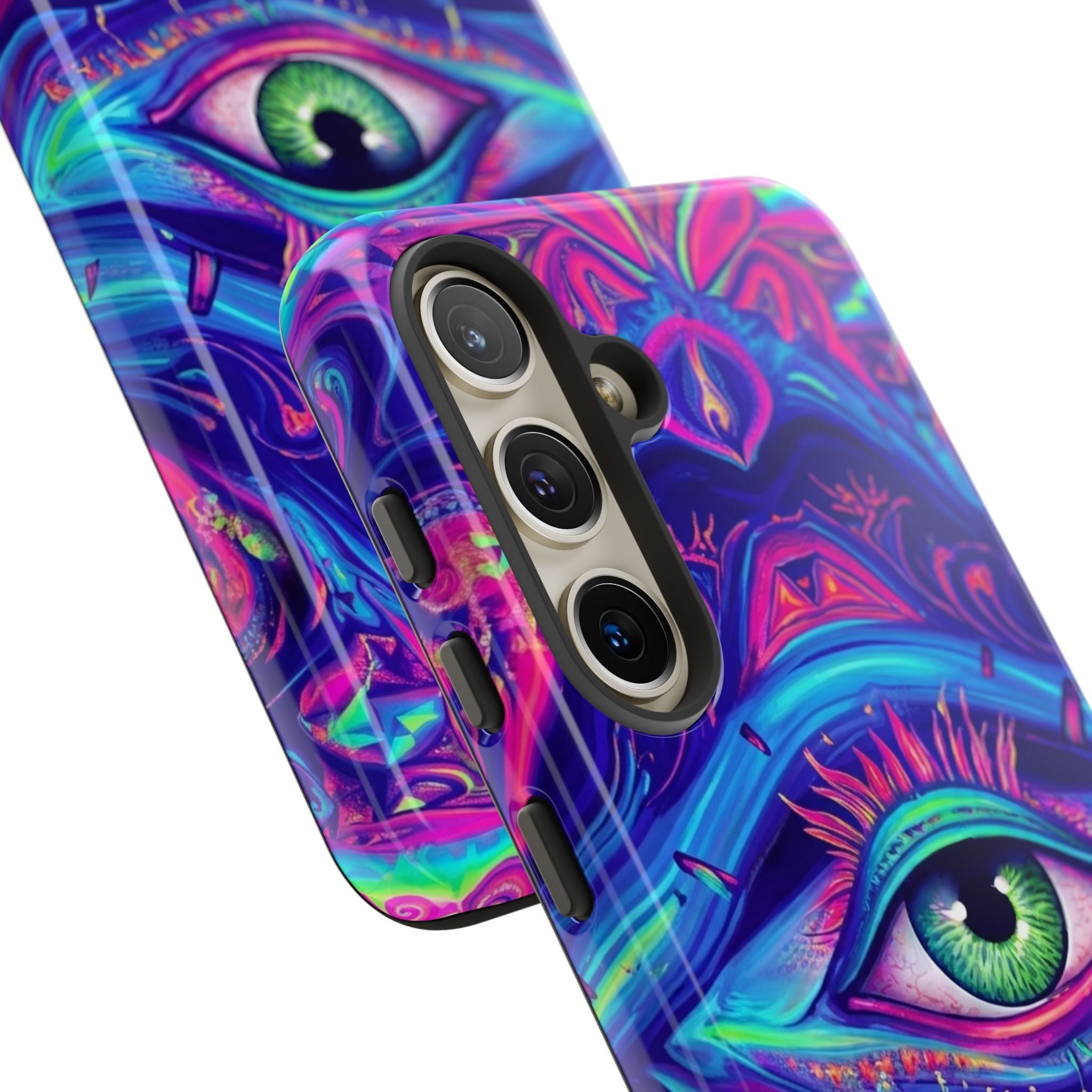 Psychedelic Third Eye Phone Case — Vibrant Retro Trippy Protective Cover