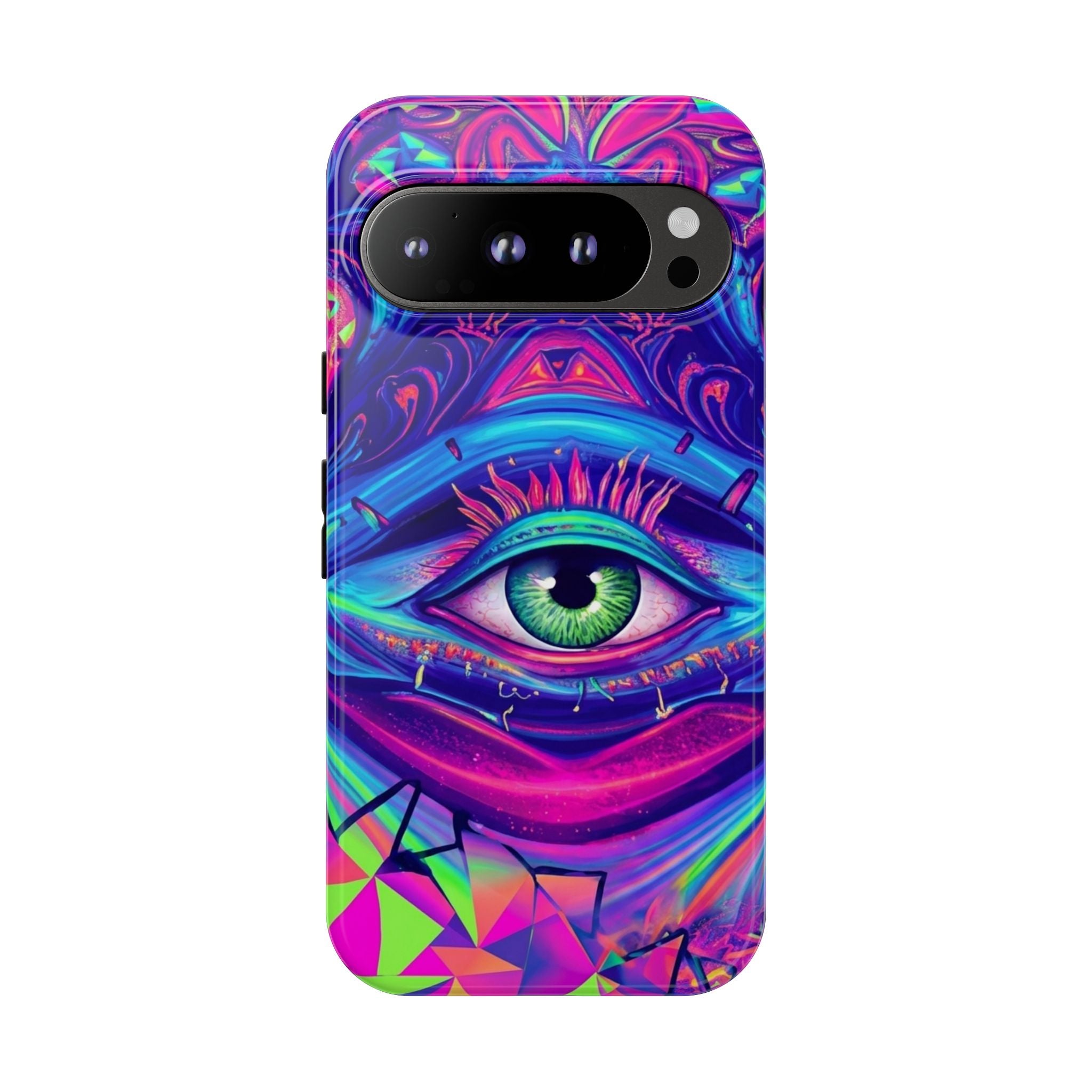 Psychedelic Third Eye Phone Case — Vibrant Retro Trippy Protective Cover