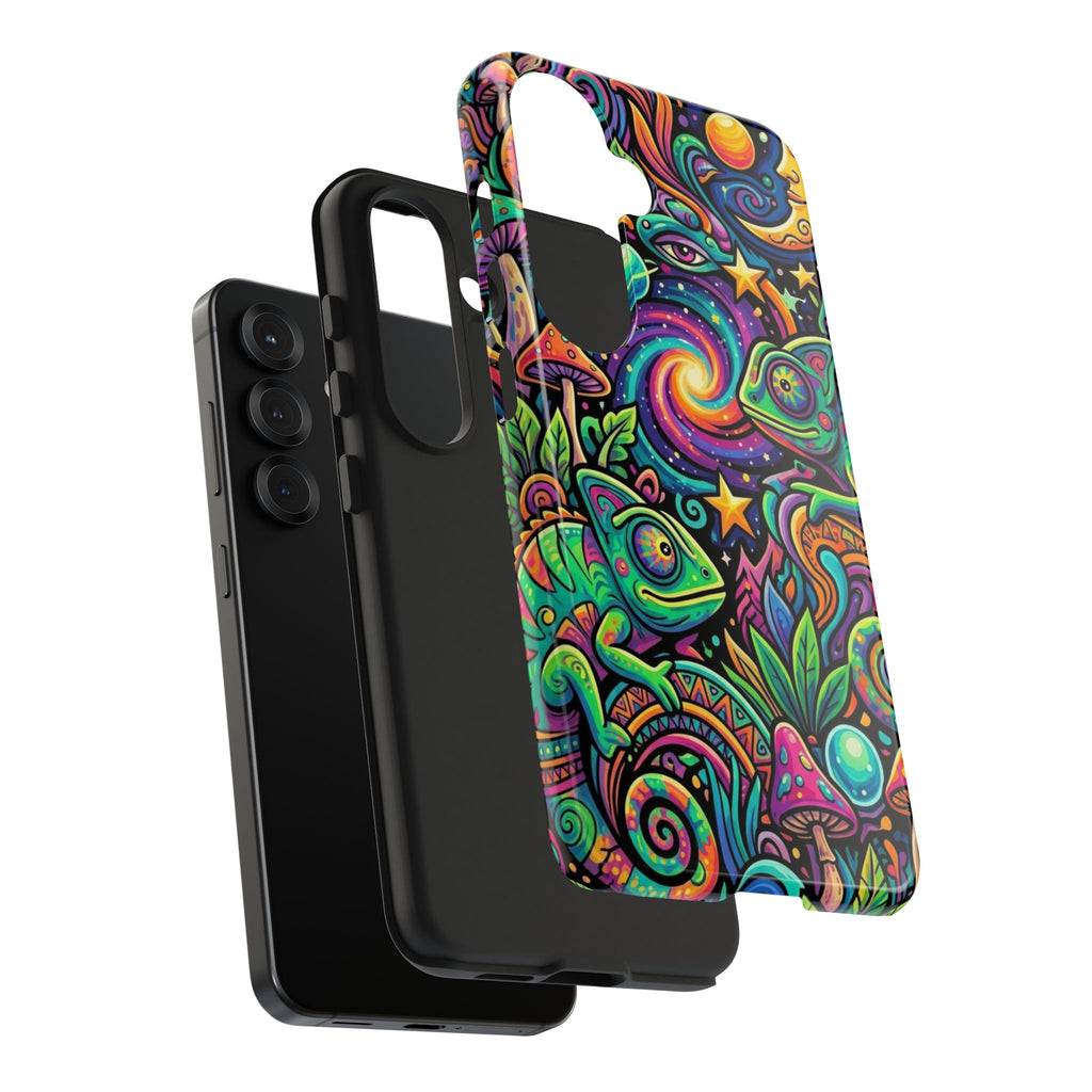 Psychedelic Chameleon Swirl Tough Phone Case