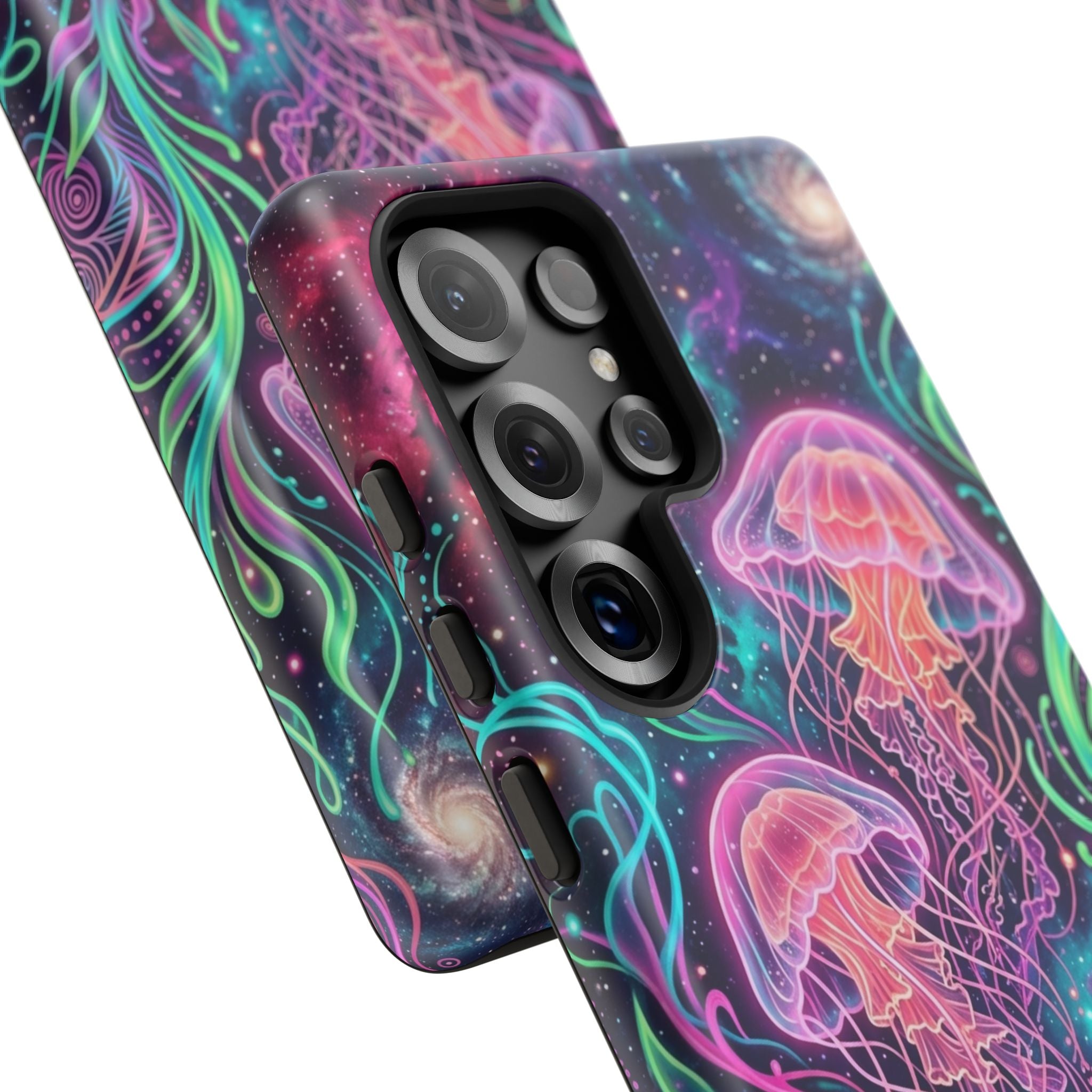 Jellyfish Galaxy Phone Case – Neon Sea Mushroom Tough Case
