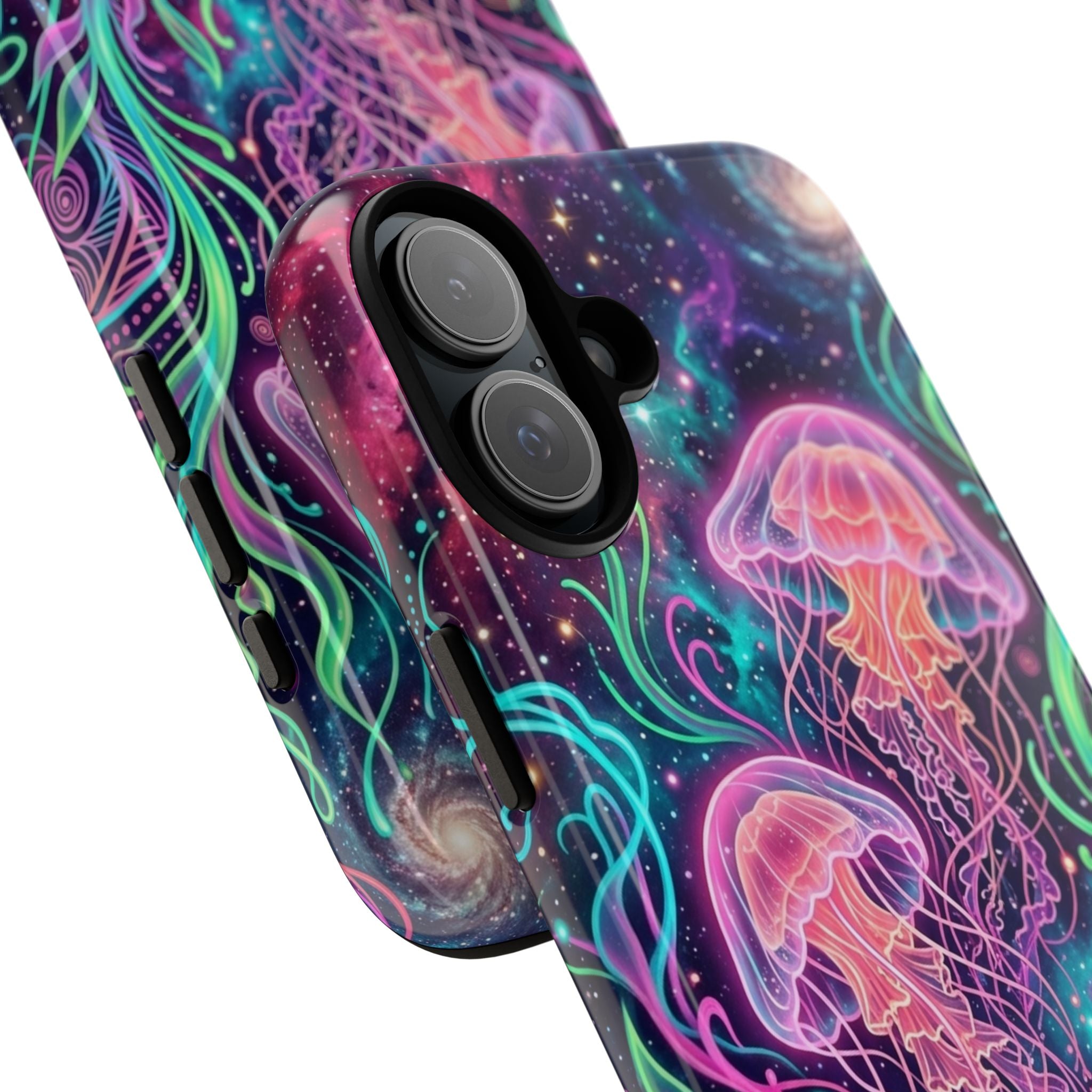 Jellyfish Galaxy Phone Case – Neon Sea Mushroom Tough Case